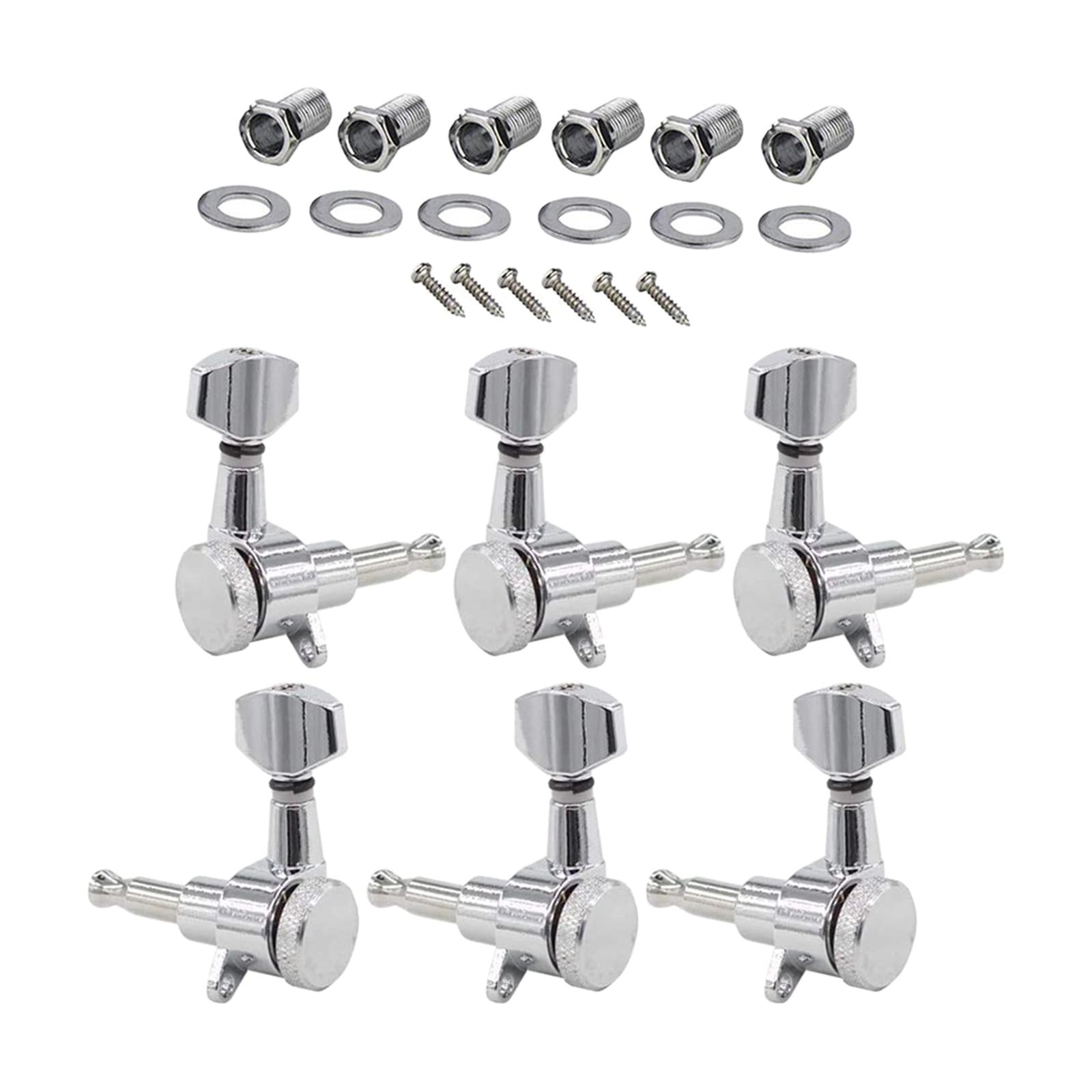 Guitar Locking Pegs Keys Guitar Parts Headstocks Accessories Heads Set 3L 3R