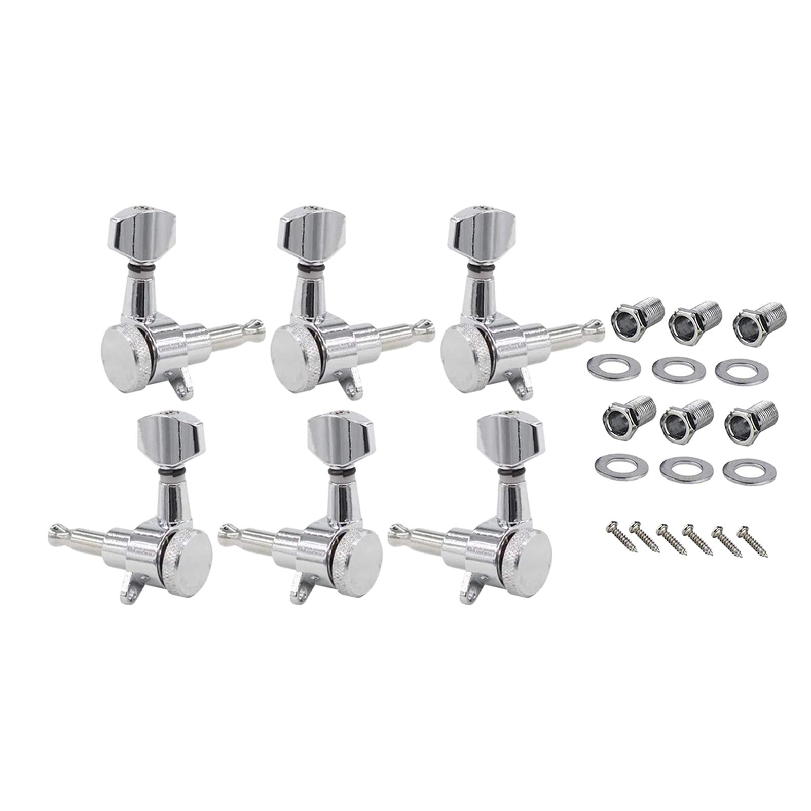 Guitar Locking Pegs Keys Guitar Parts Headstocks Accessories Heads Set 3L 3R
