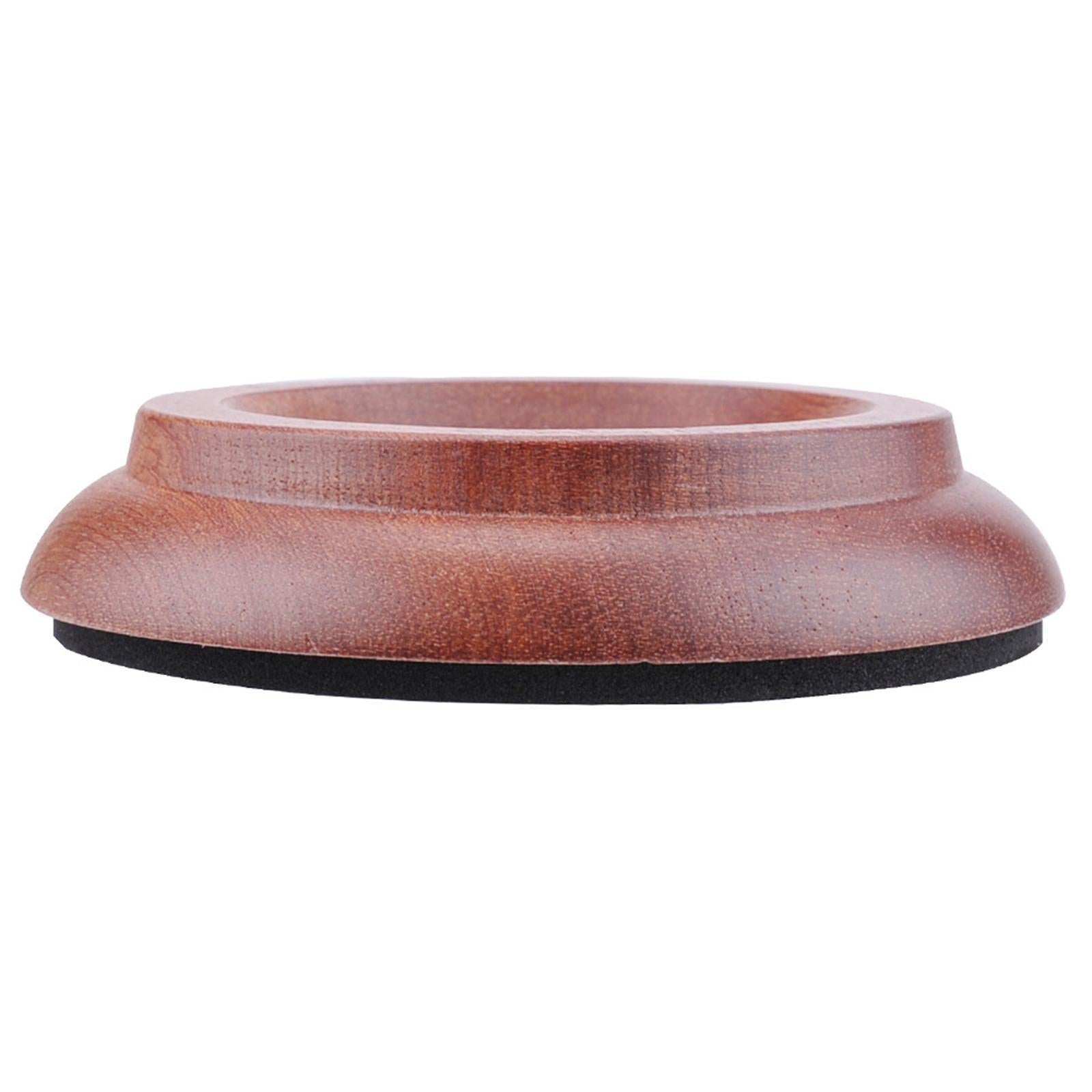 4 Pieces Anti Noise Piano Caster Cups Piano Accessories Sapele Wood