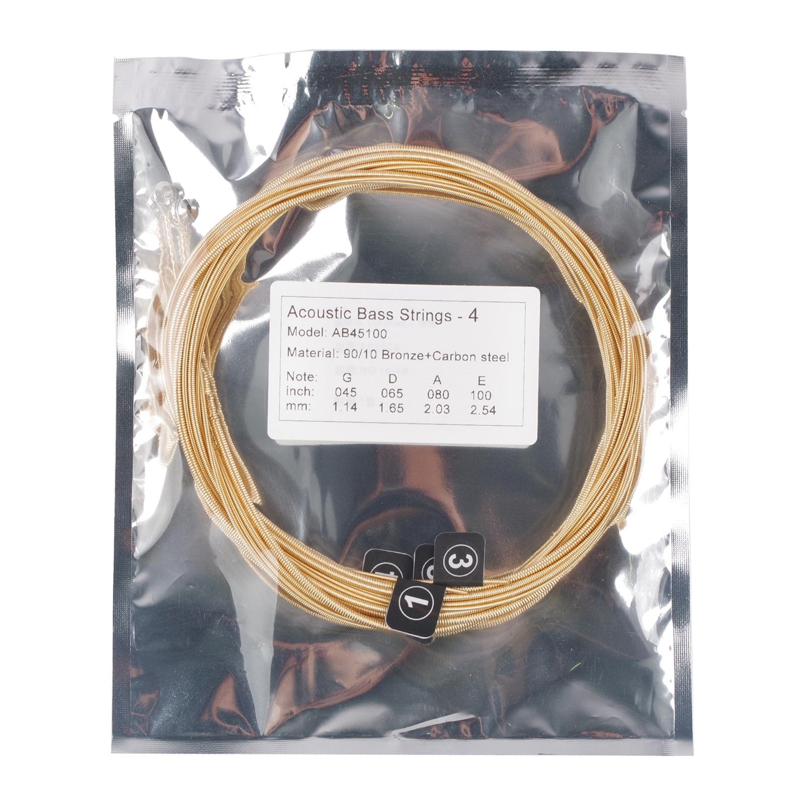 Acoustic Folk Guitar Strings Rustproof Replacement for Acoustic Guitar Bass 5 String
