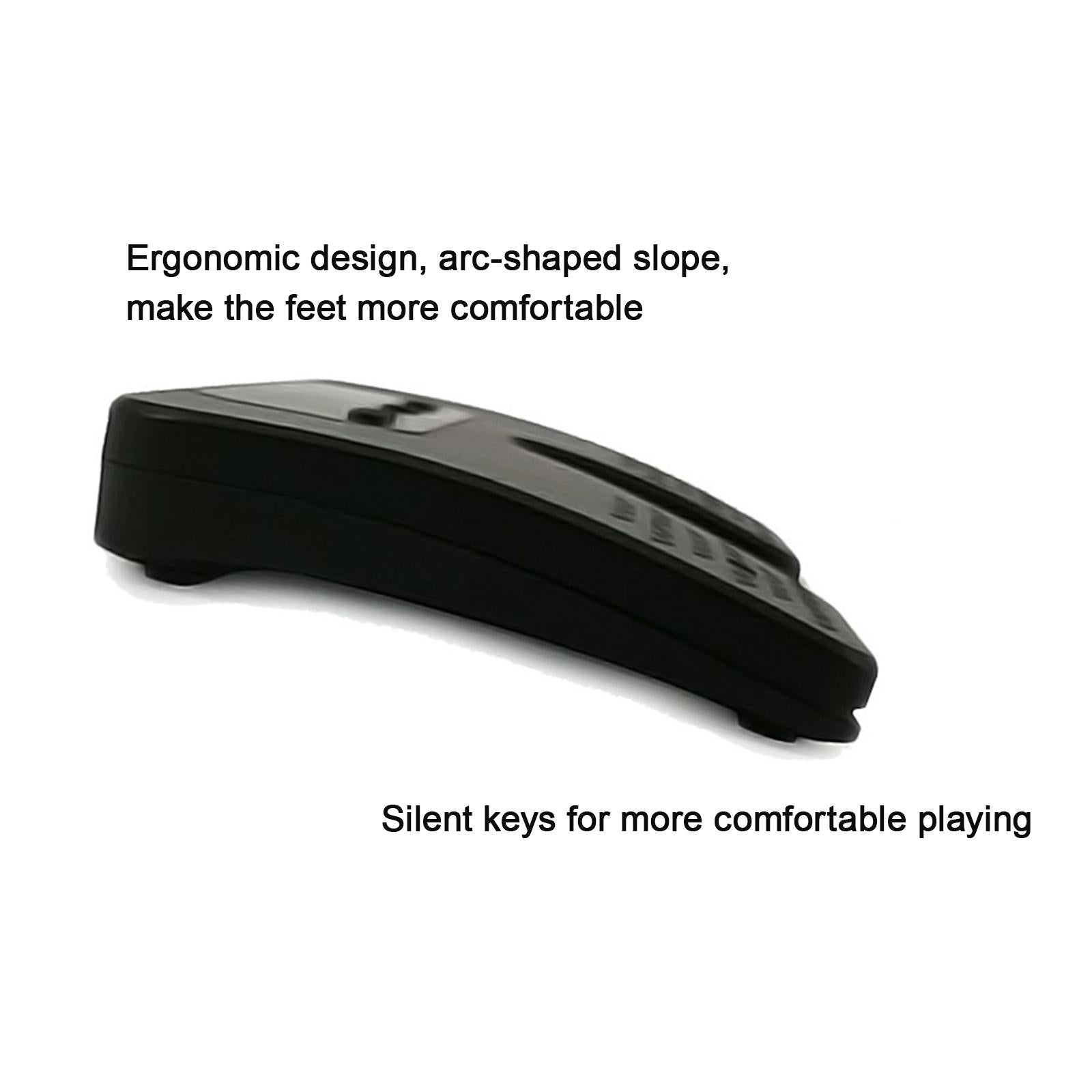 Wireless Page Turner Pedal Anti Skid Universal USB for PC Piano Guitar