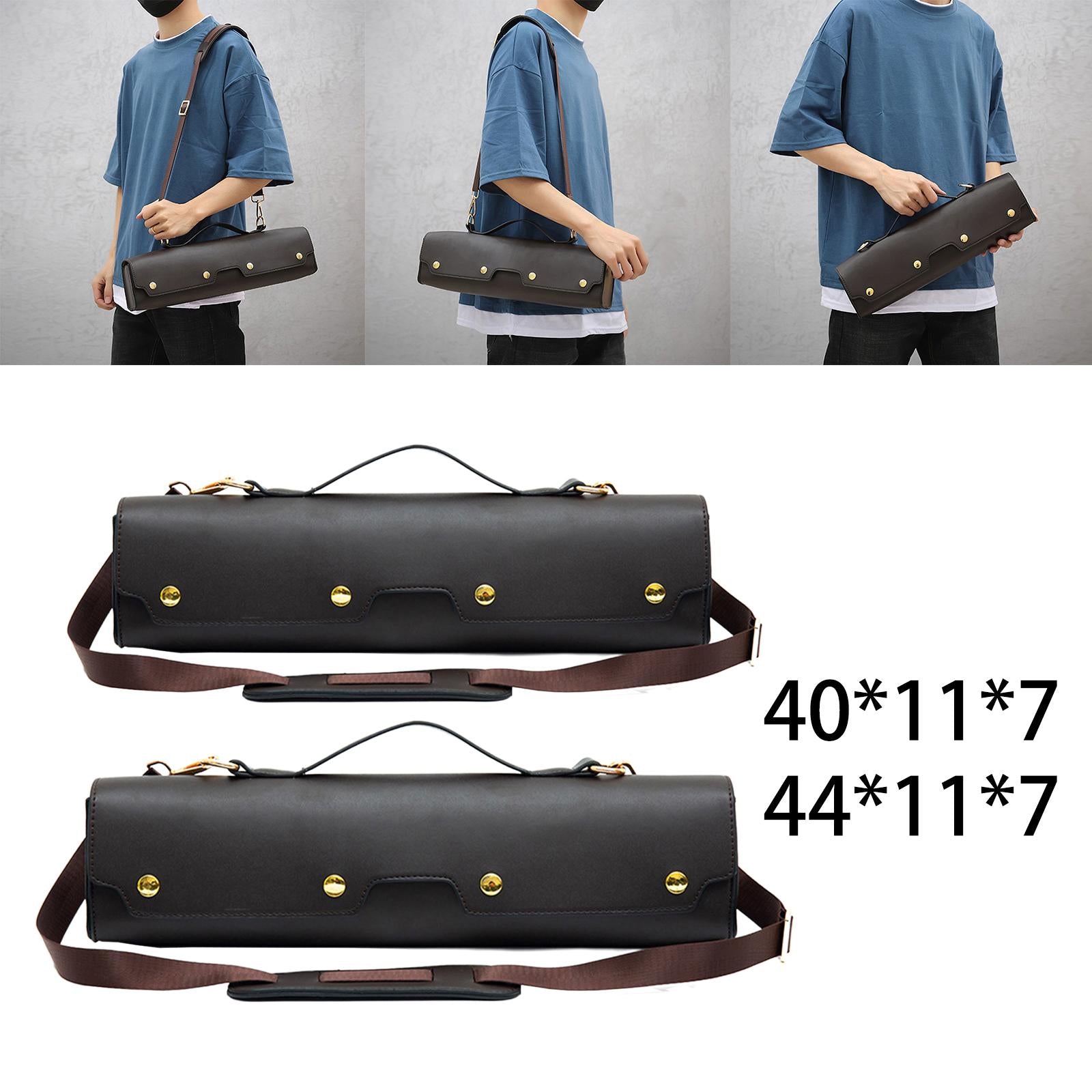 Flute Carry Gig Bag Lightweight Velvet Inside Shoulder Bag Protection 16 Hole