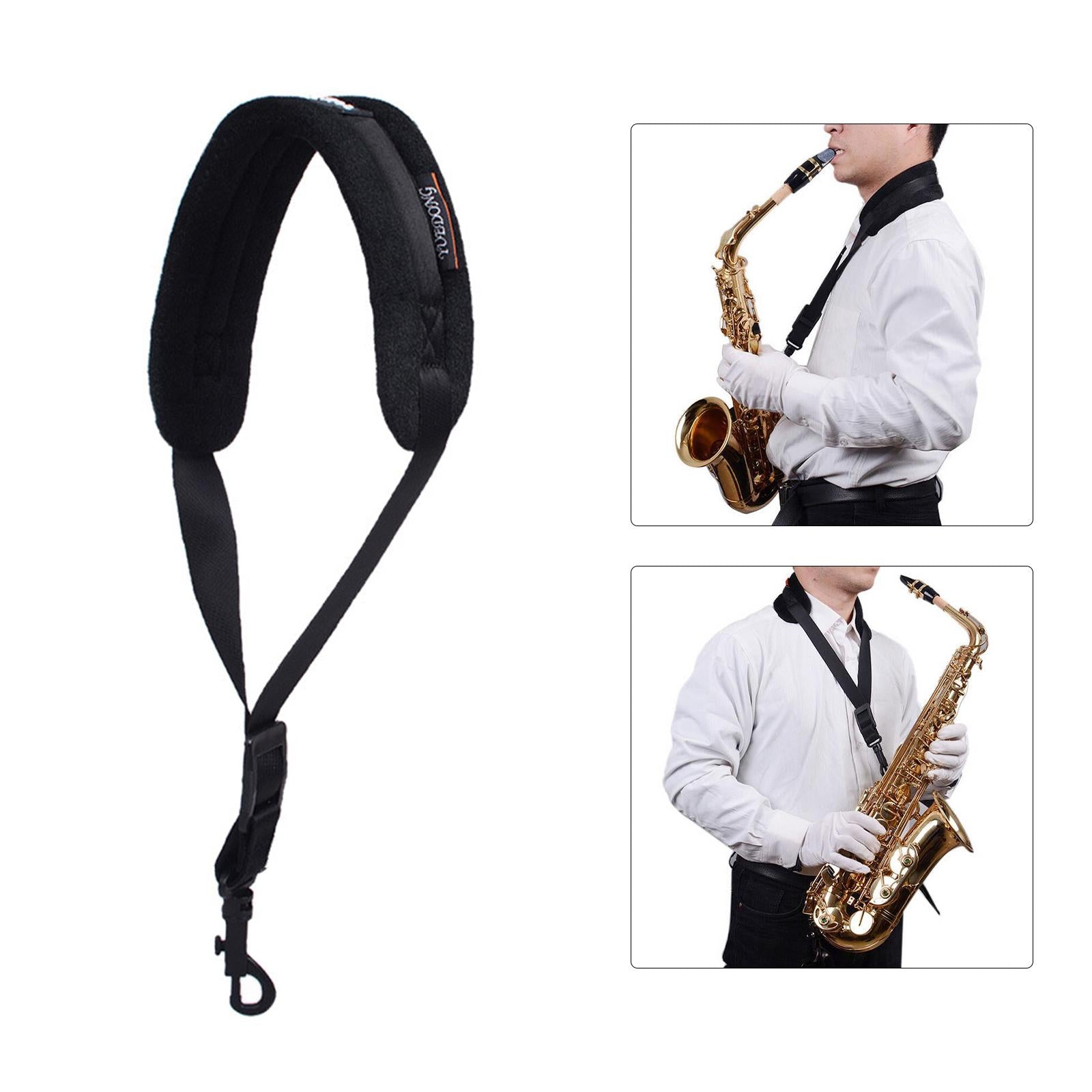 Sax Neck Strap with Metal Snap Instrument Accessories for Soprano Saxophone A