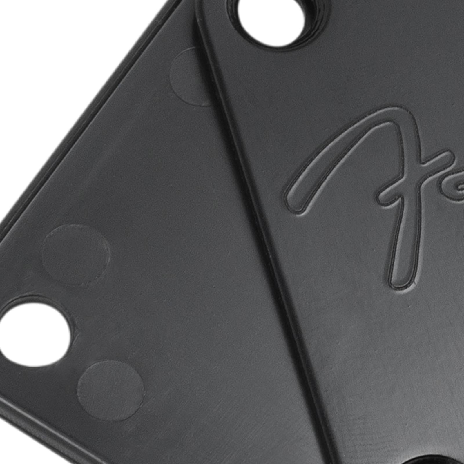 Electric Guitar Neck Plate Back Plate With 4 Mounting Screws Black