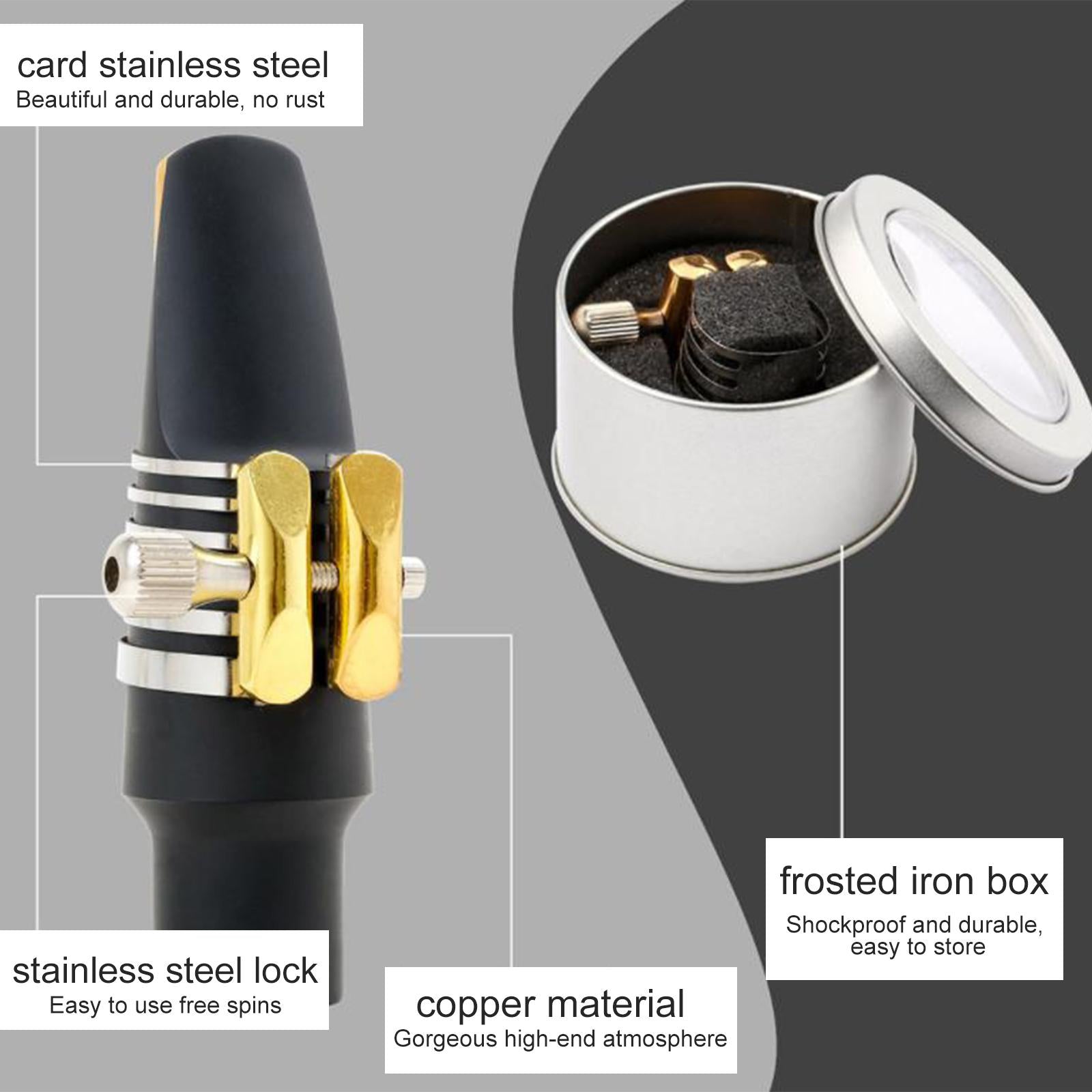 Sax Ligature Replacement Parts Saxophone Parts for Beginner Student Gift