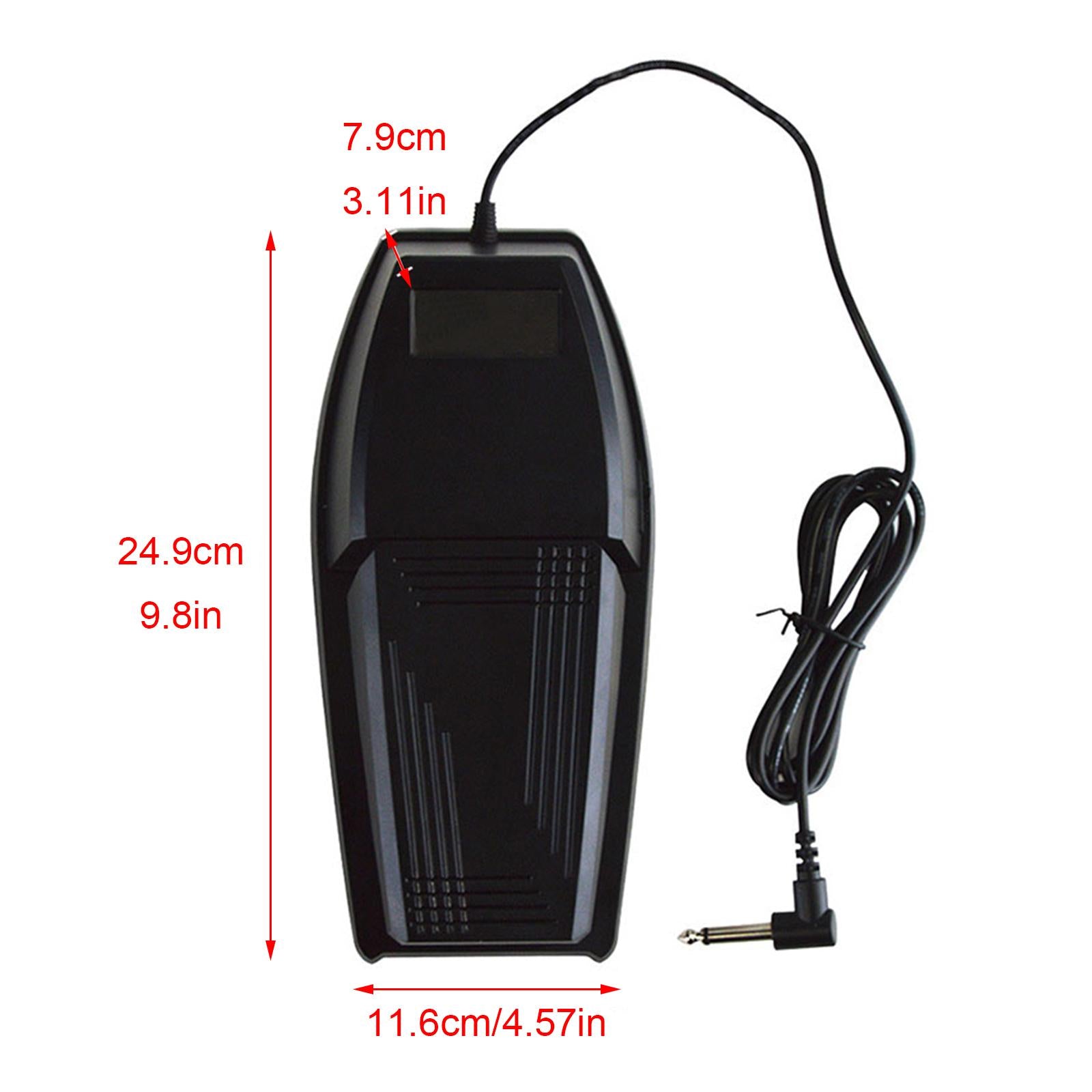 Sustain Pedal with Polarity Switch Widened Thickened for Yamaha Roland Korg