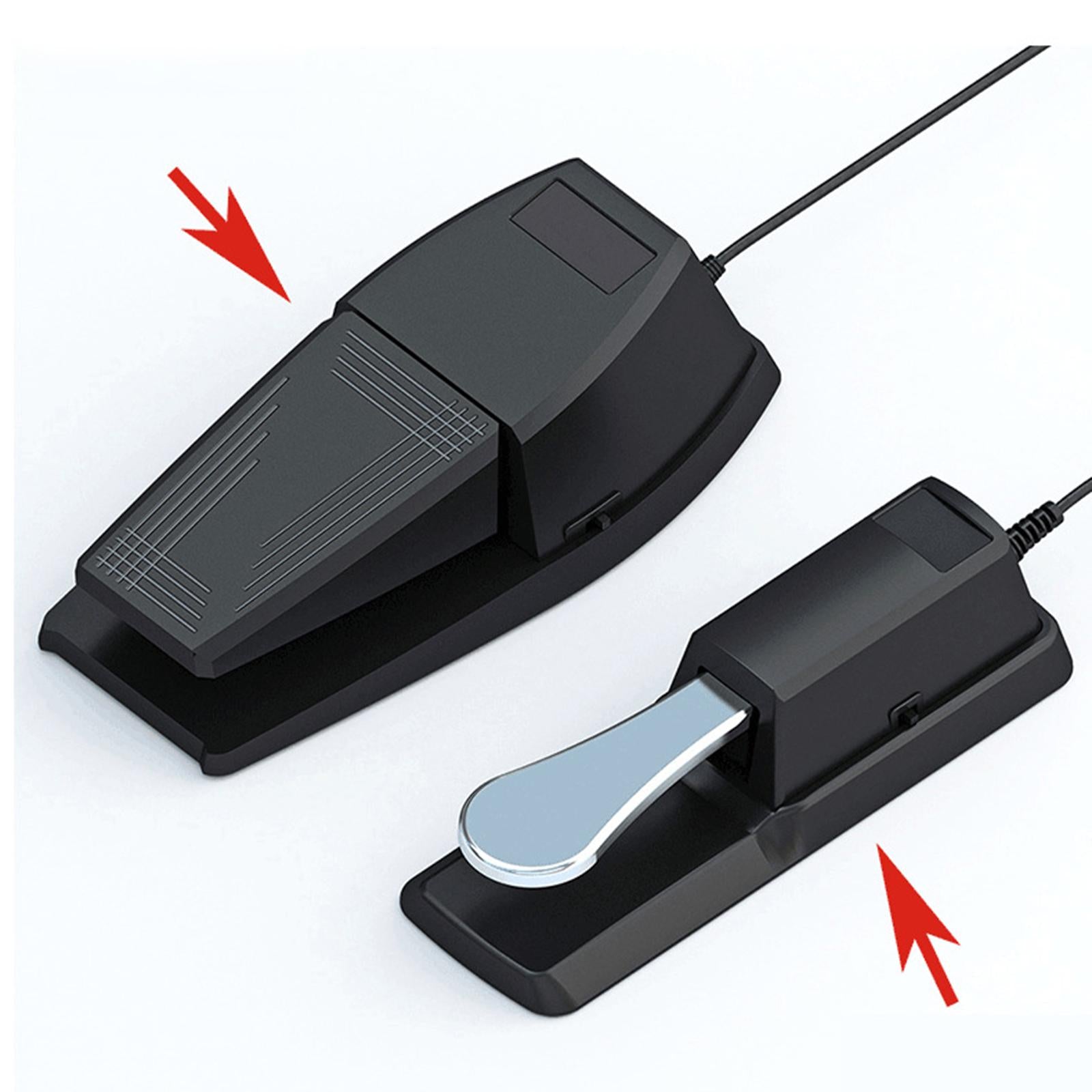 Sustain Pedal with Polarity Switch Widened Thickened for Yamaha Roland Korg