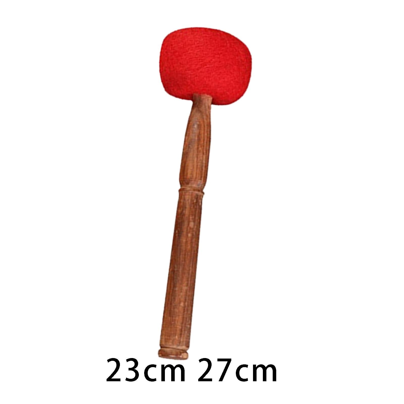 Sound Bowl Mallet Handmade Wool Felt Hammer Wooden Stick Striker for Yoga 23cm
