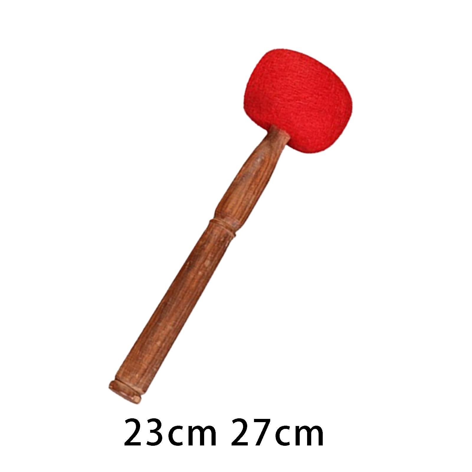 Sound Bowl Mallet Handmade Wool Felt Hammer Wooden Stick Striker for Yoga 23cm