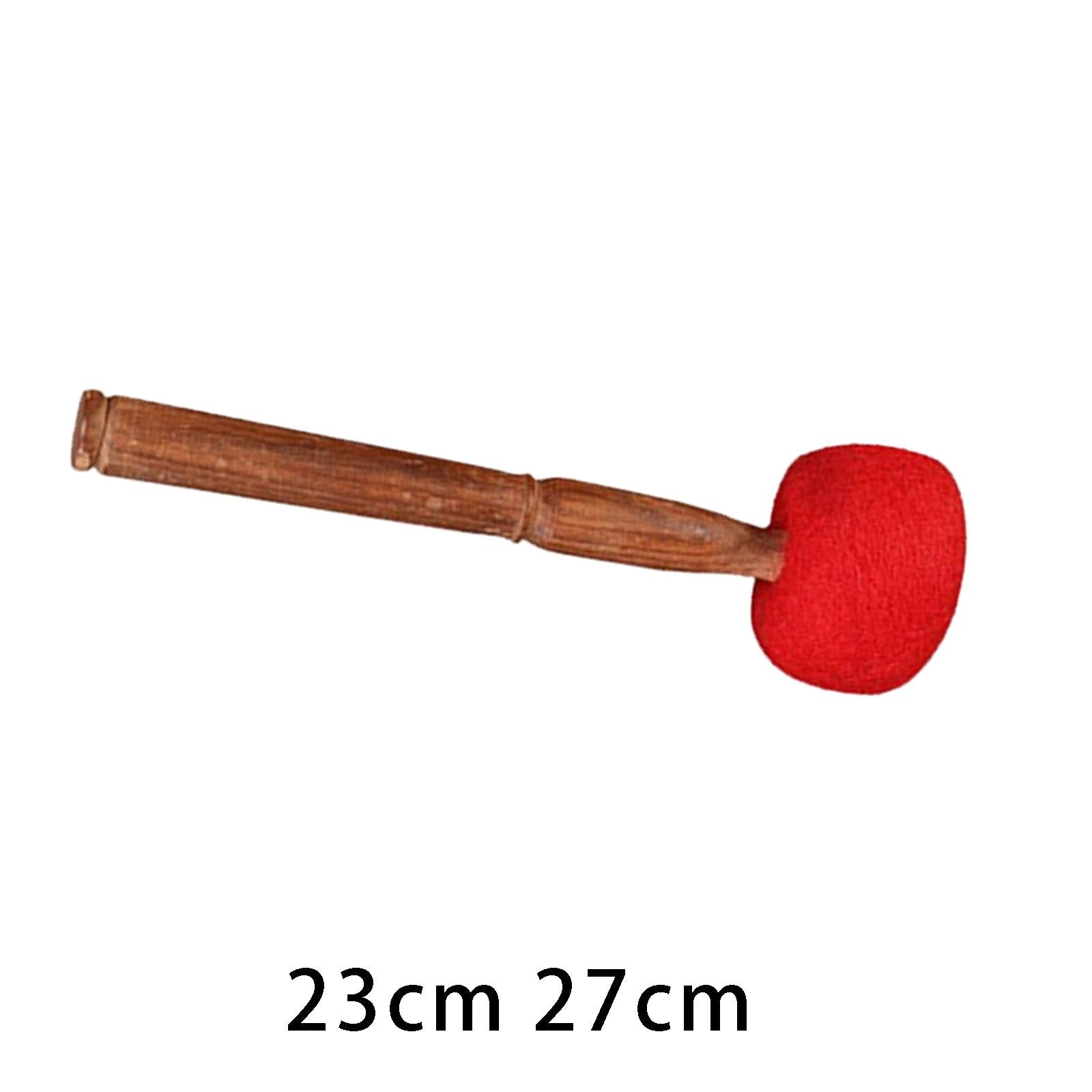 Sound Bowl Mallet Handmade Wool Felt Hammer Wooden Stick Striker for Yoga 23cm