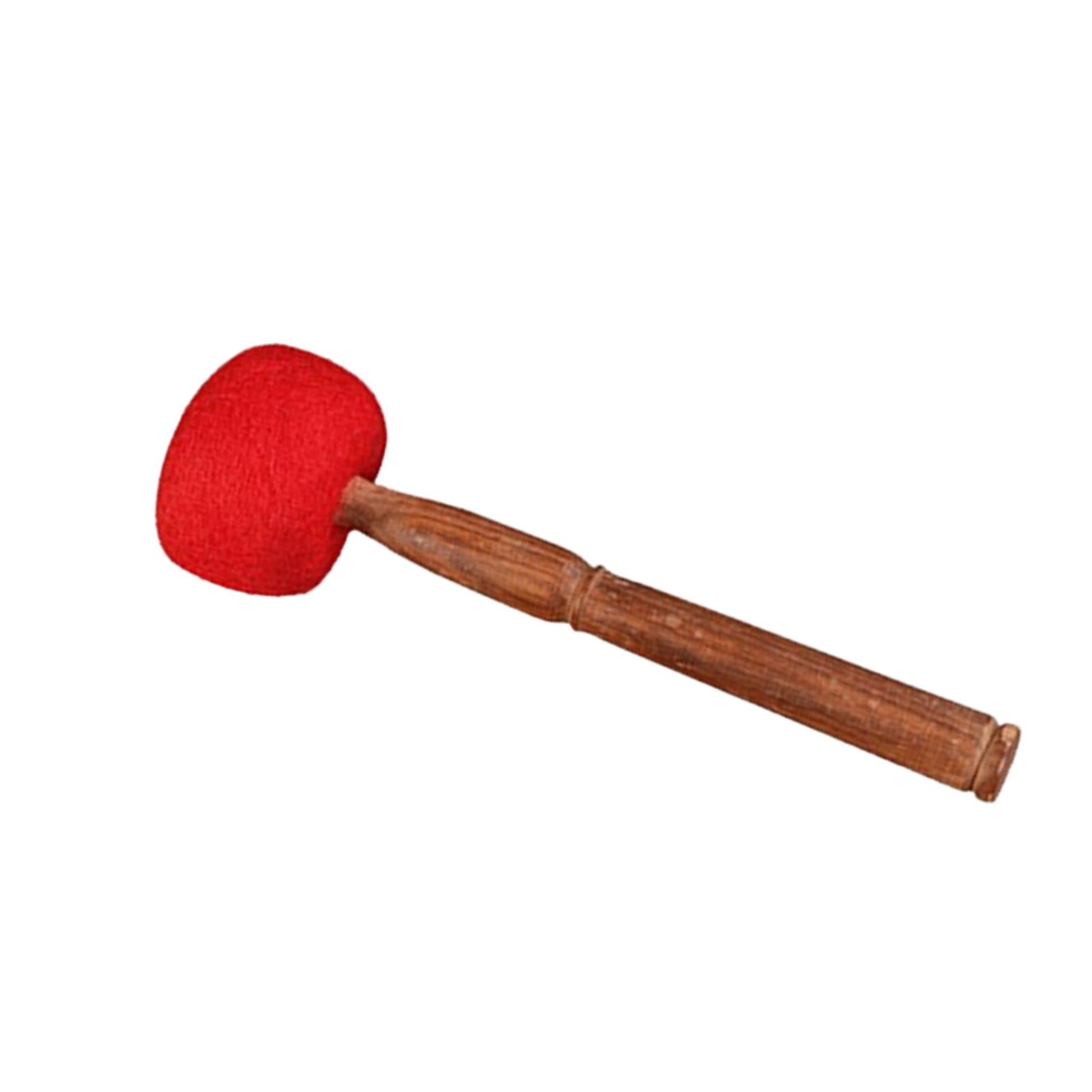 Sound Bowl Mallet Handmade Wool Felt Hammer Wooden Stick Striker for Yoga 23cm