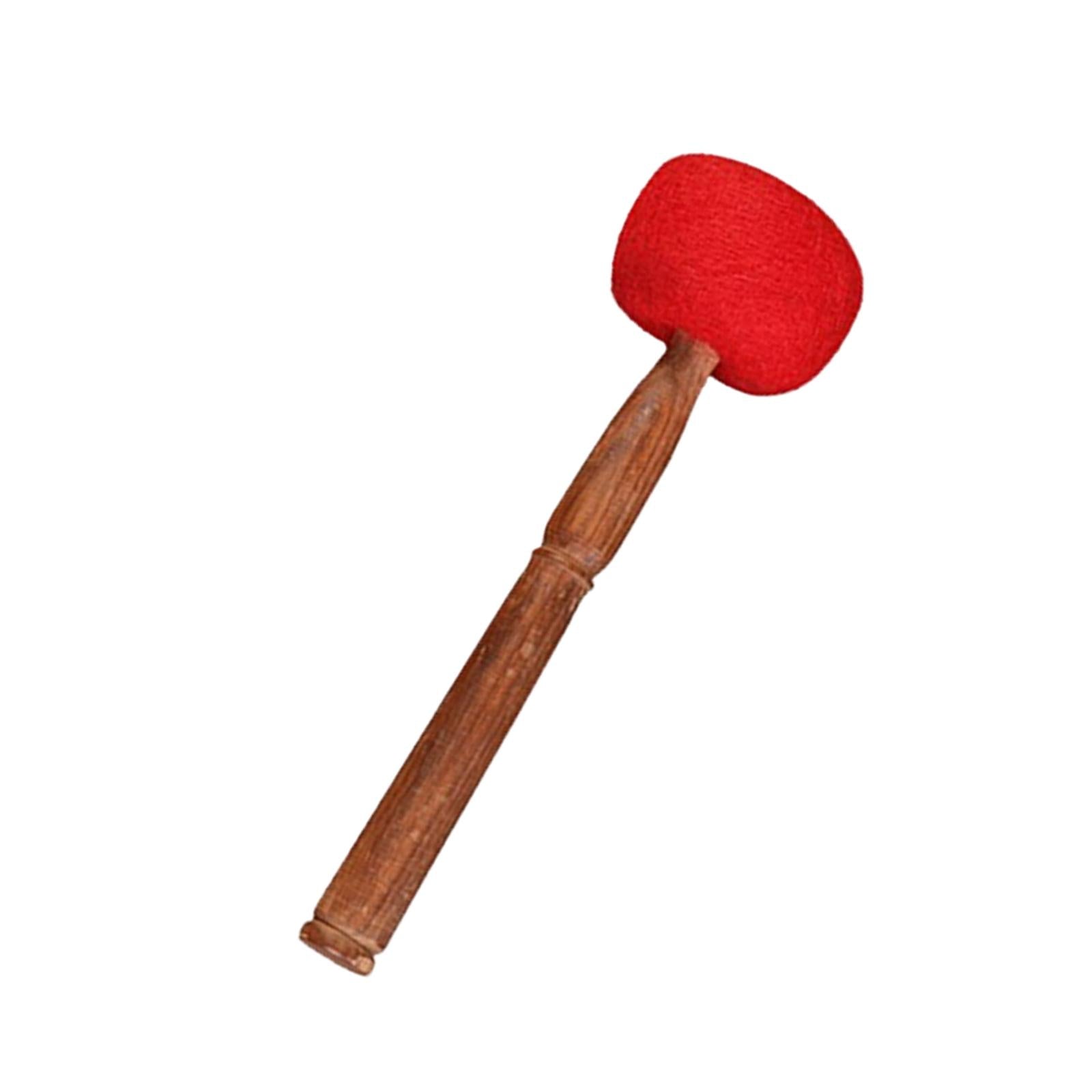 Sound Bowl Mallet Handmade Wool Felt Hammer Wooden Stick Striker for Yoga 23cm