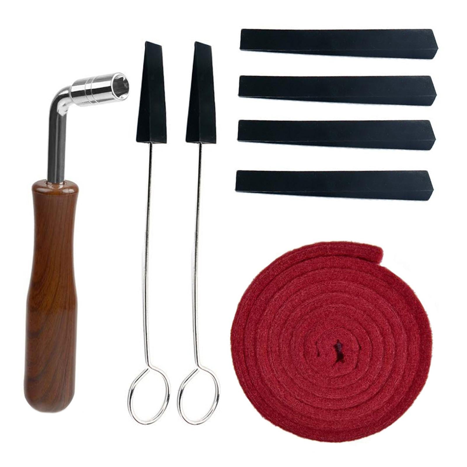 8Pcs Piano Tuning Kits DIY Tools for Pianos Repair Keyboard Cleaning Care