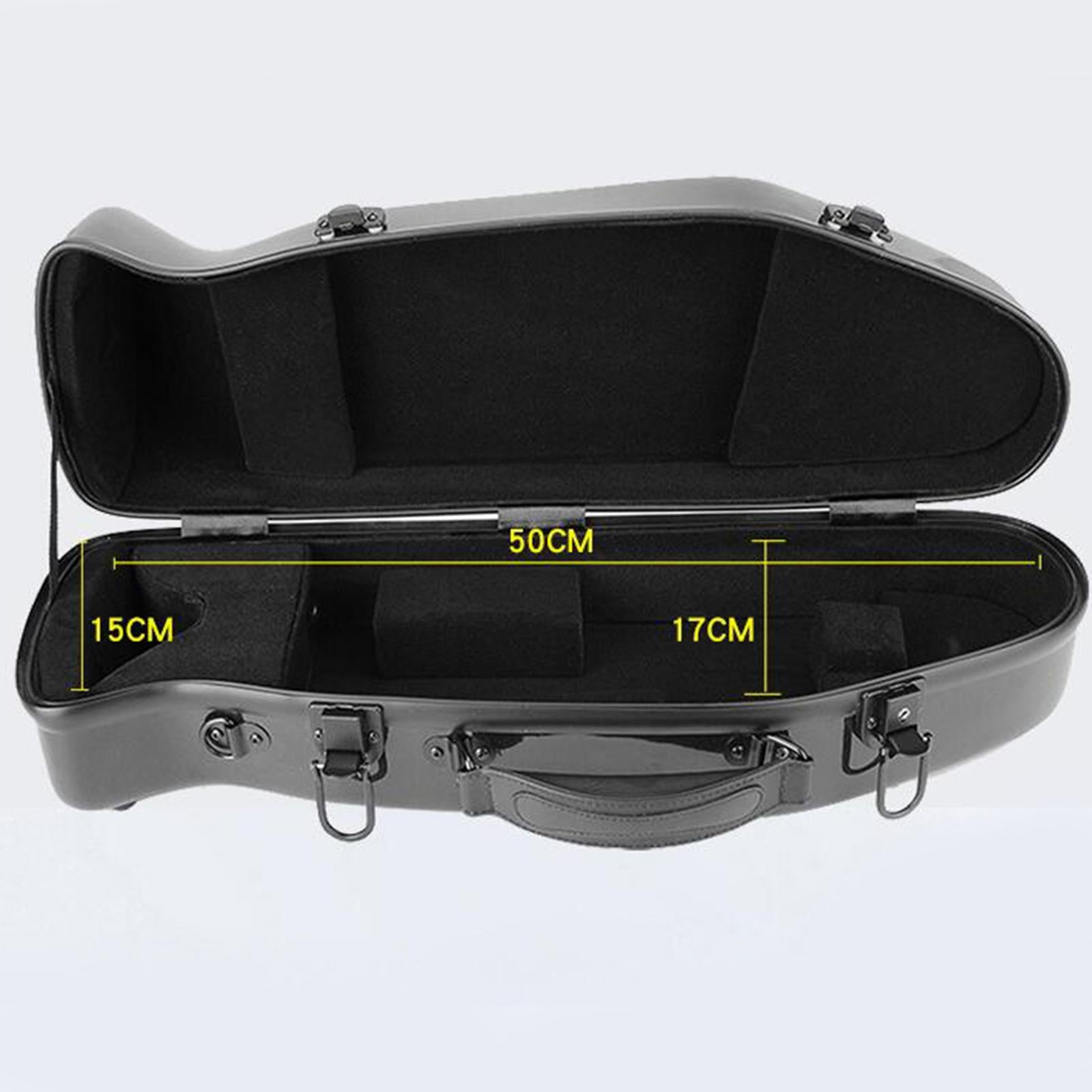 Trumpet Case Backpack Carrying Case Detachable Carbon Fiber Trumpet Gig Bag Black