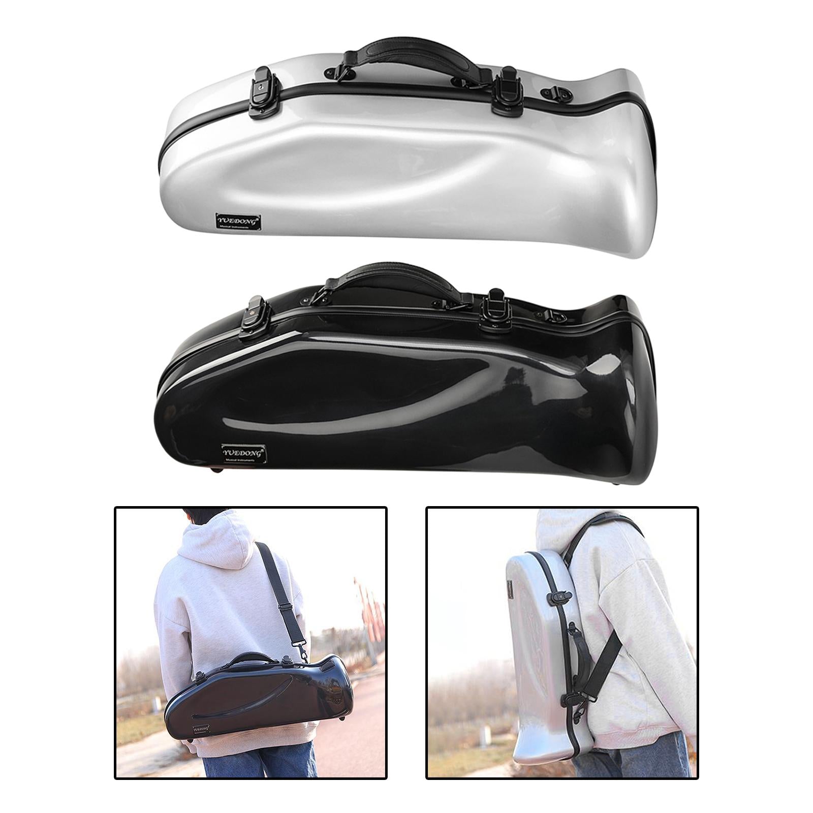 Trumpet Case Backpack Carrying Case Detachable Carbon Fiber Trumpet Gig Bag Black