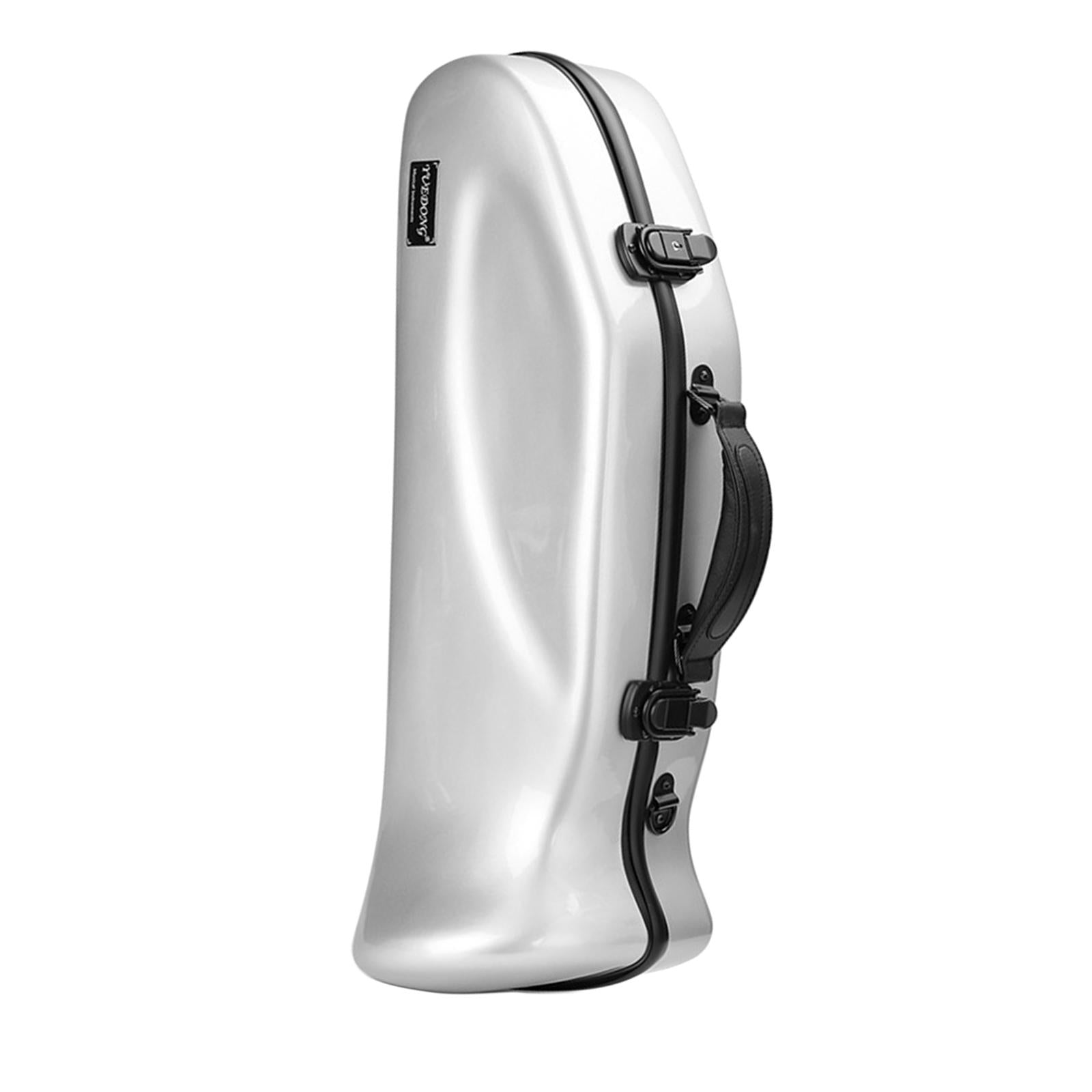 Trumpet Case Backpack Carrying Case Detachable Carbon Fiber Trumpet Gig Bag Silver