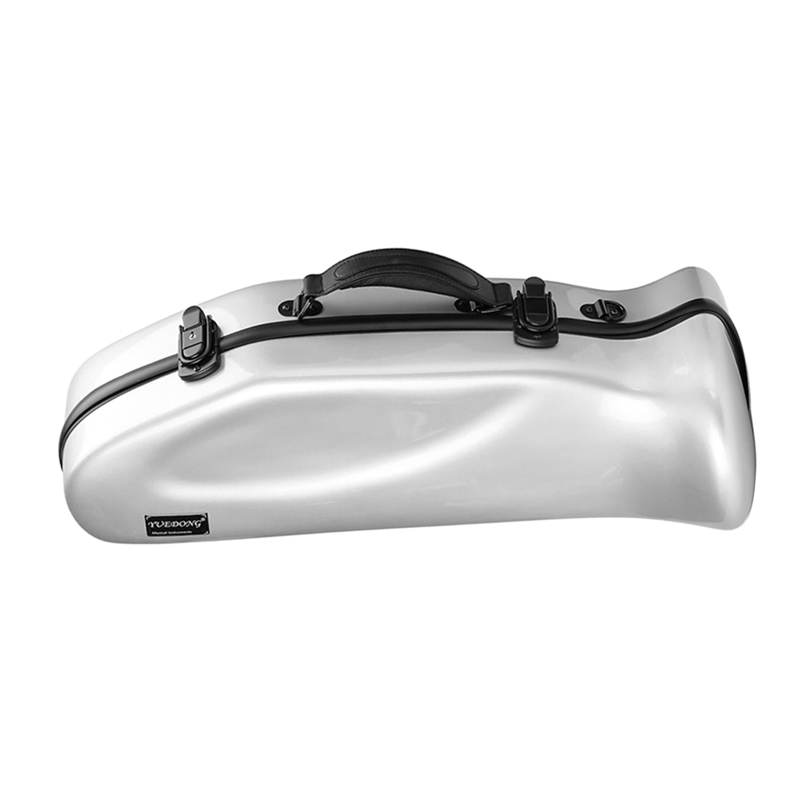Trumpet Case Backpack Carrying Case Detachable Carbon Fiber Trumpet Gig Bag Silver