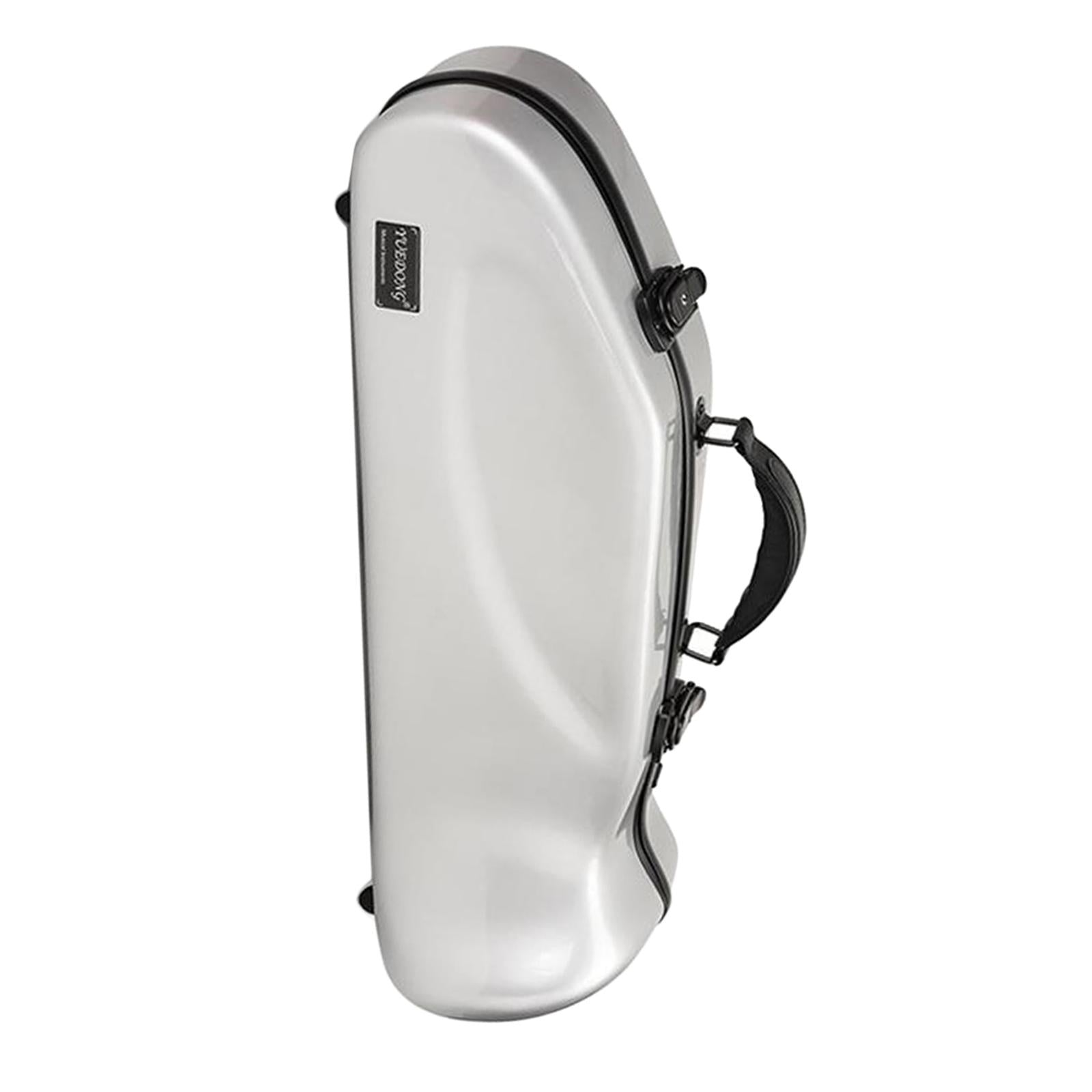 Trumpet Case Backpack Carrying Case Detachable Carbon Fiber Trumpet Gig Bag Silver