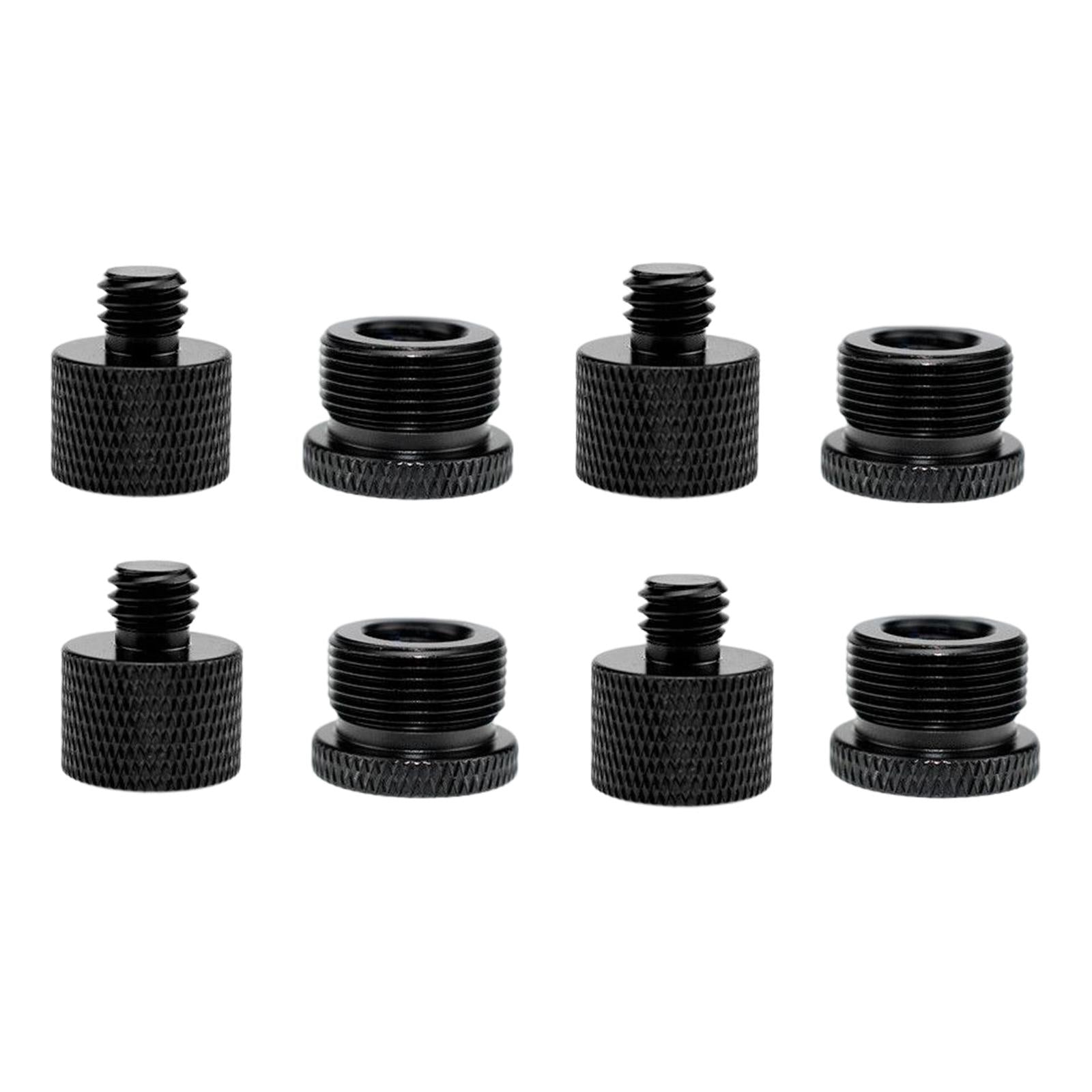 8Pcs Mic Stand Adapter Universal Screw Adapter Thread for Microphone Stand