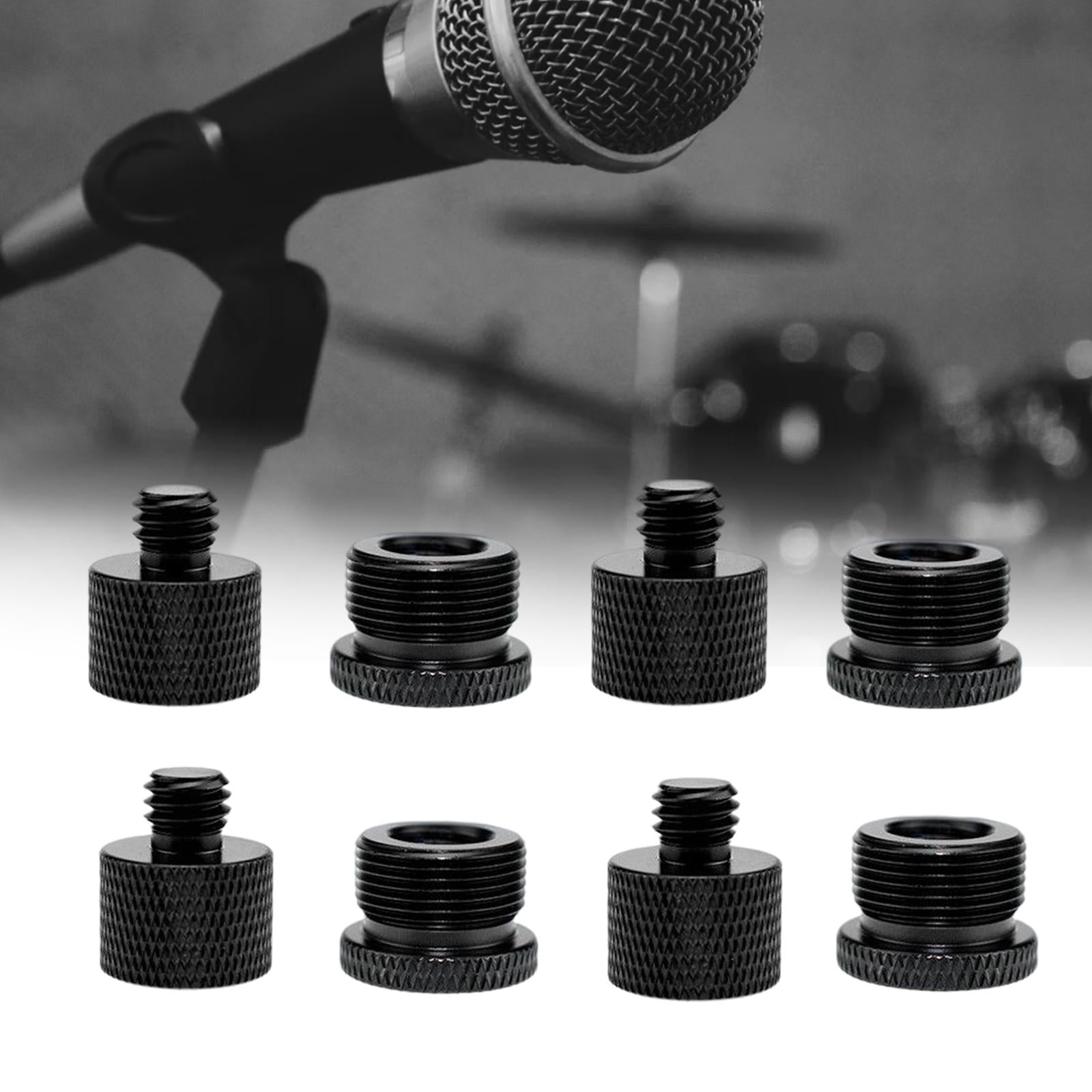 8Pcs Mic Stand Adapter Universal Screw Adapter Thread for Microphone Stand