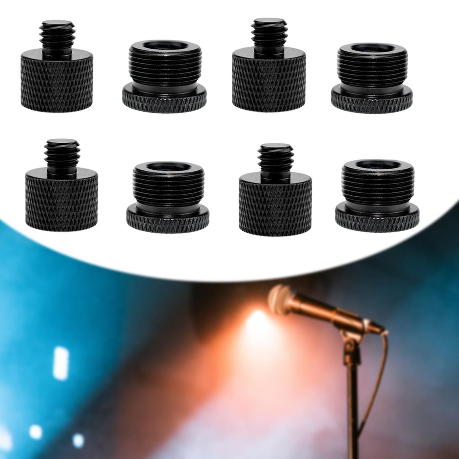 8Pcs Mic Stand Adapter Universal Screw Adapter Thread for Microphone Stand