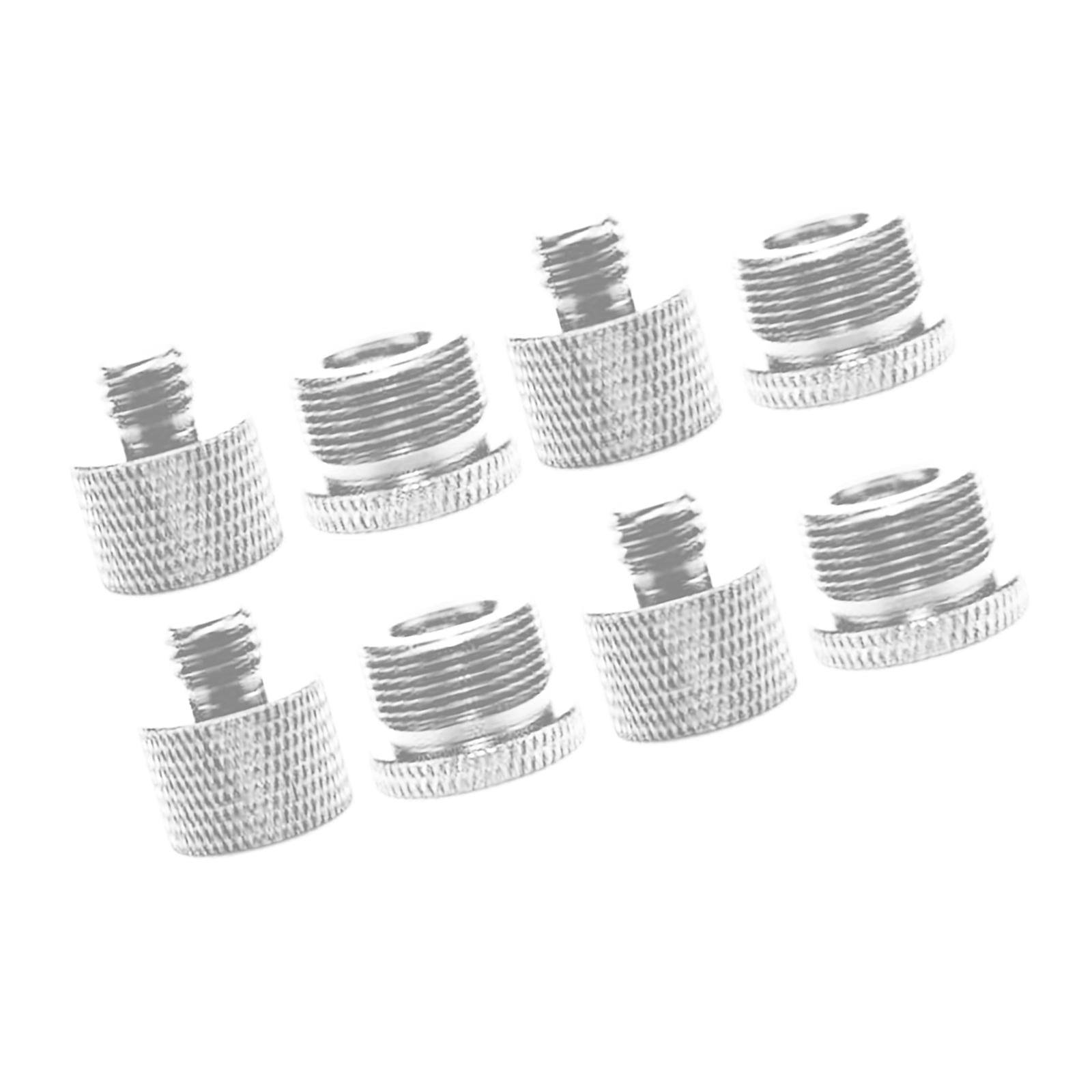 8Pcs Screw Thread Adapter for Microphone Stand (5/8 Male to 3/8 Female)