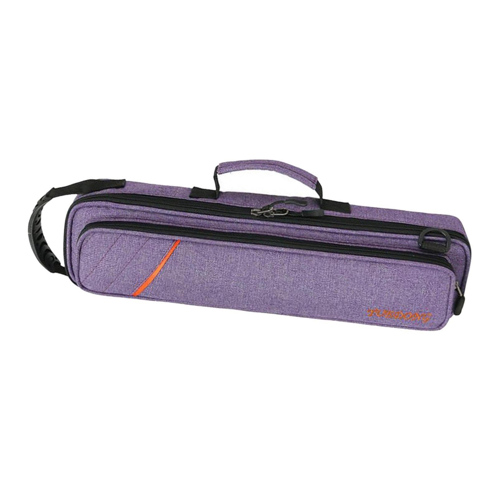 Flute Case Lightweight Flute Accessories Portable Wear Resistant Purple