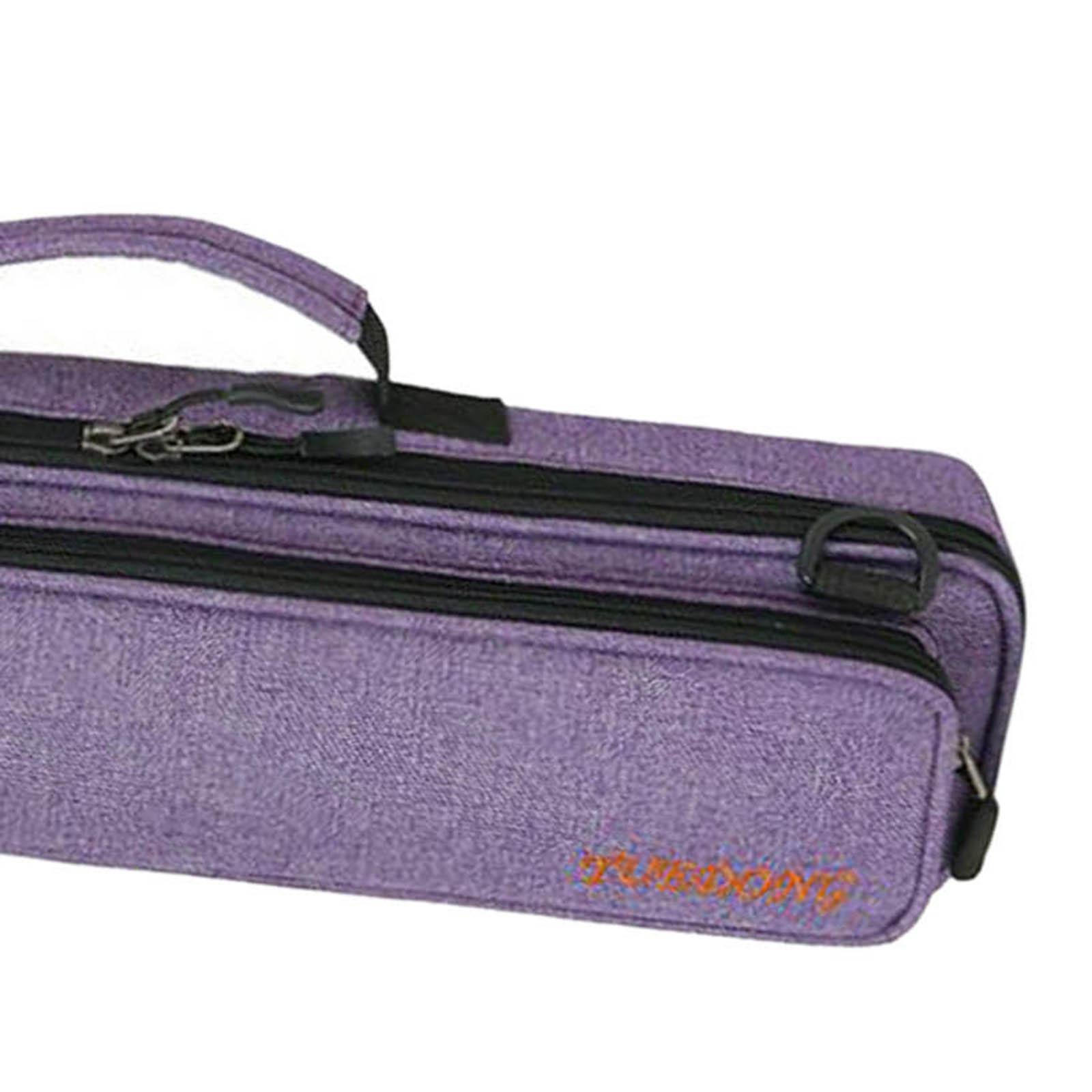 Flute Case Lightweight Flute Accessories Portable Wear Resistant Purple