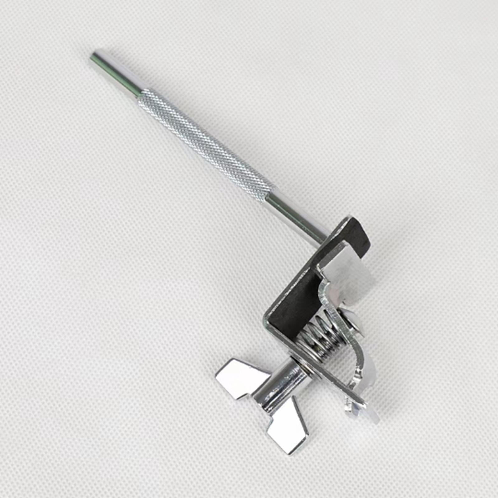L Shape Bass Drum Cowbell Holder Surface Plating Bracket for Drummer Gifts