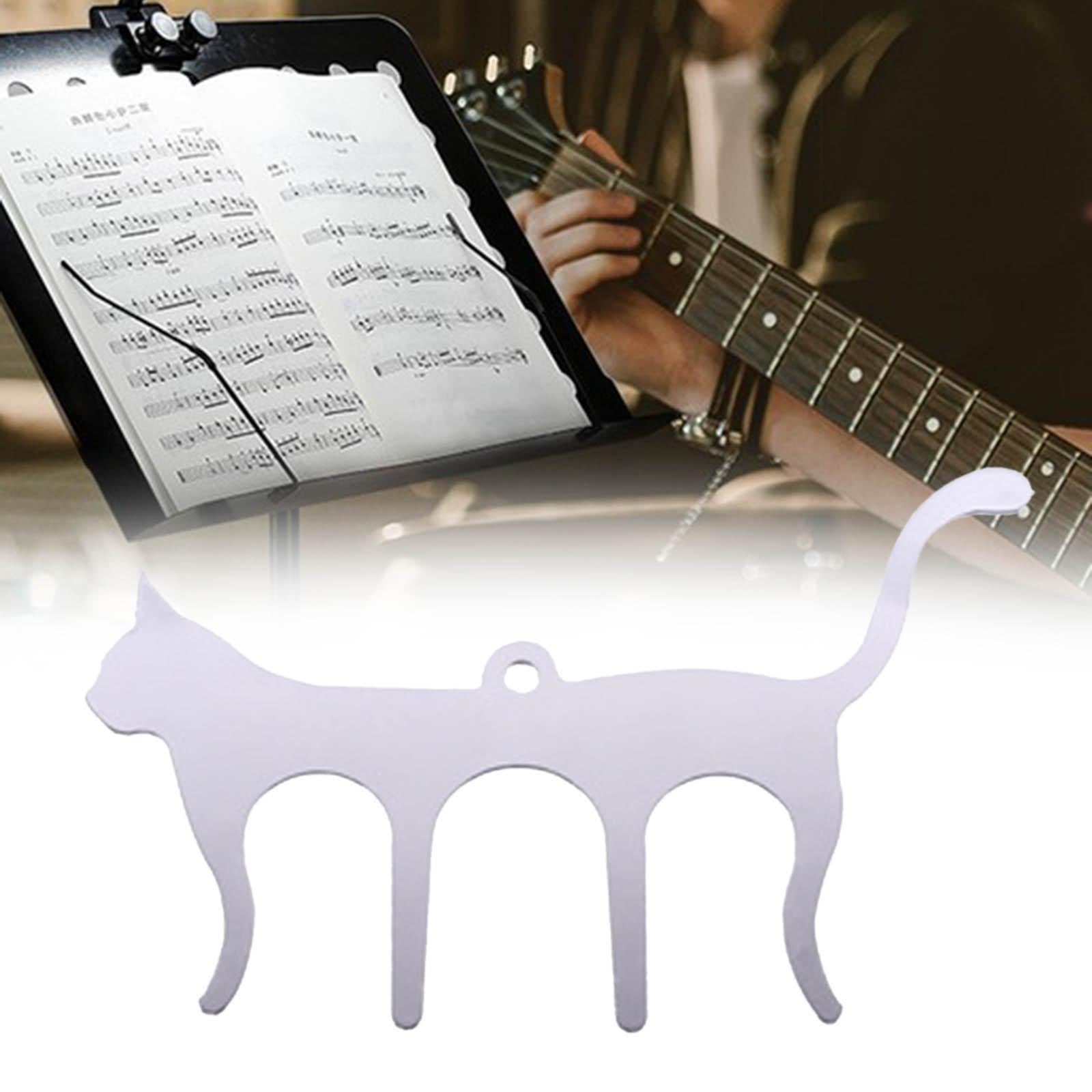 Cute Page Holder for Reading Sheet Music Page Holder for Piano Students Silver
