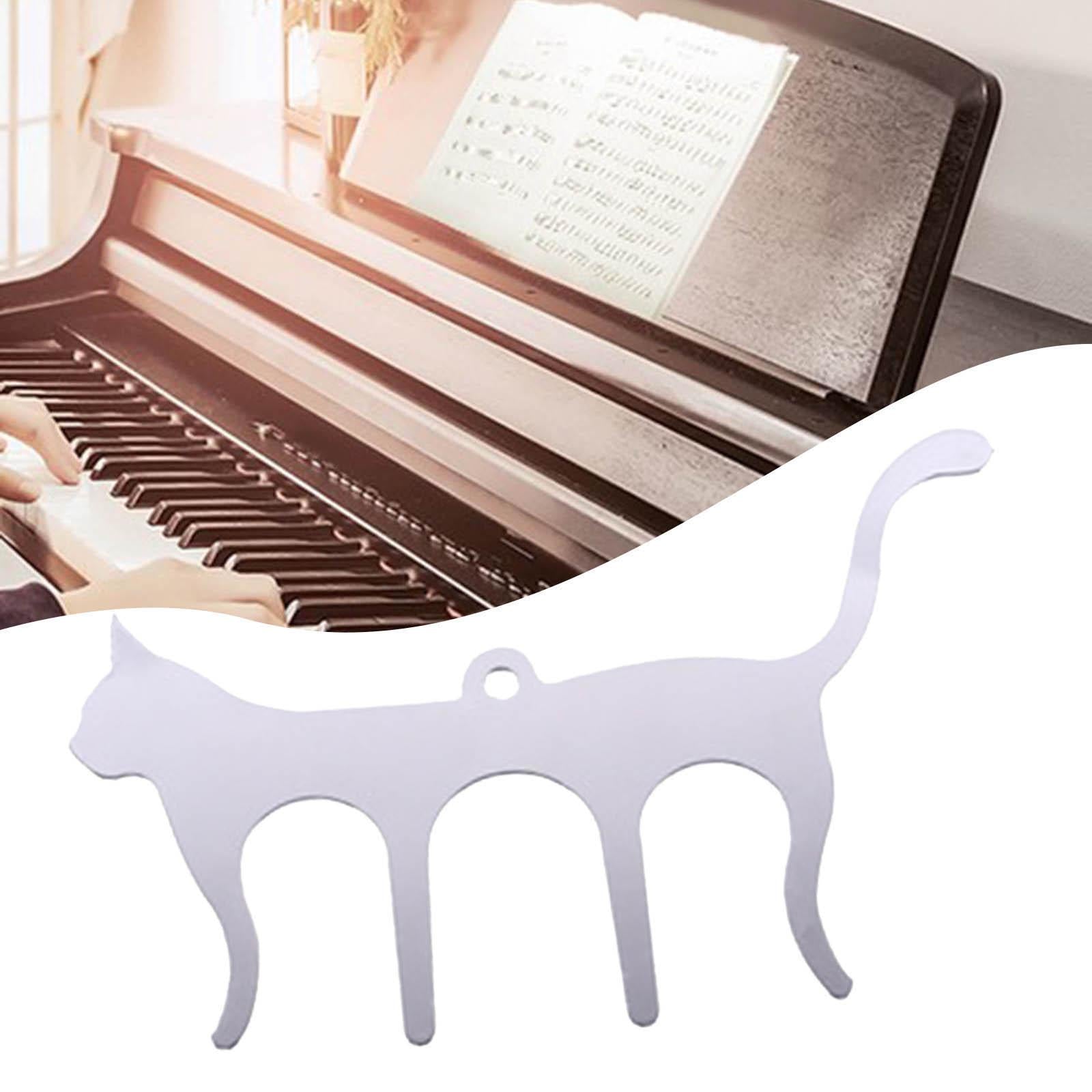 Cute Page Holder for Reading Sheet Music Page Holder for Piano Students Silver