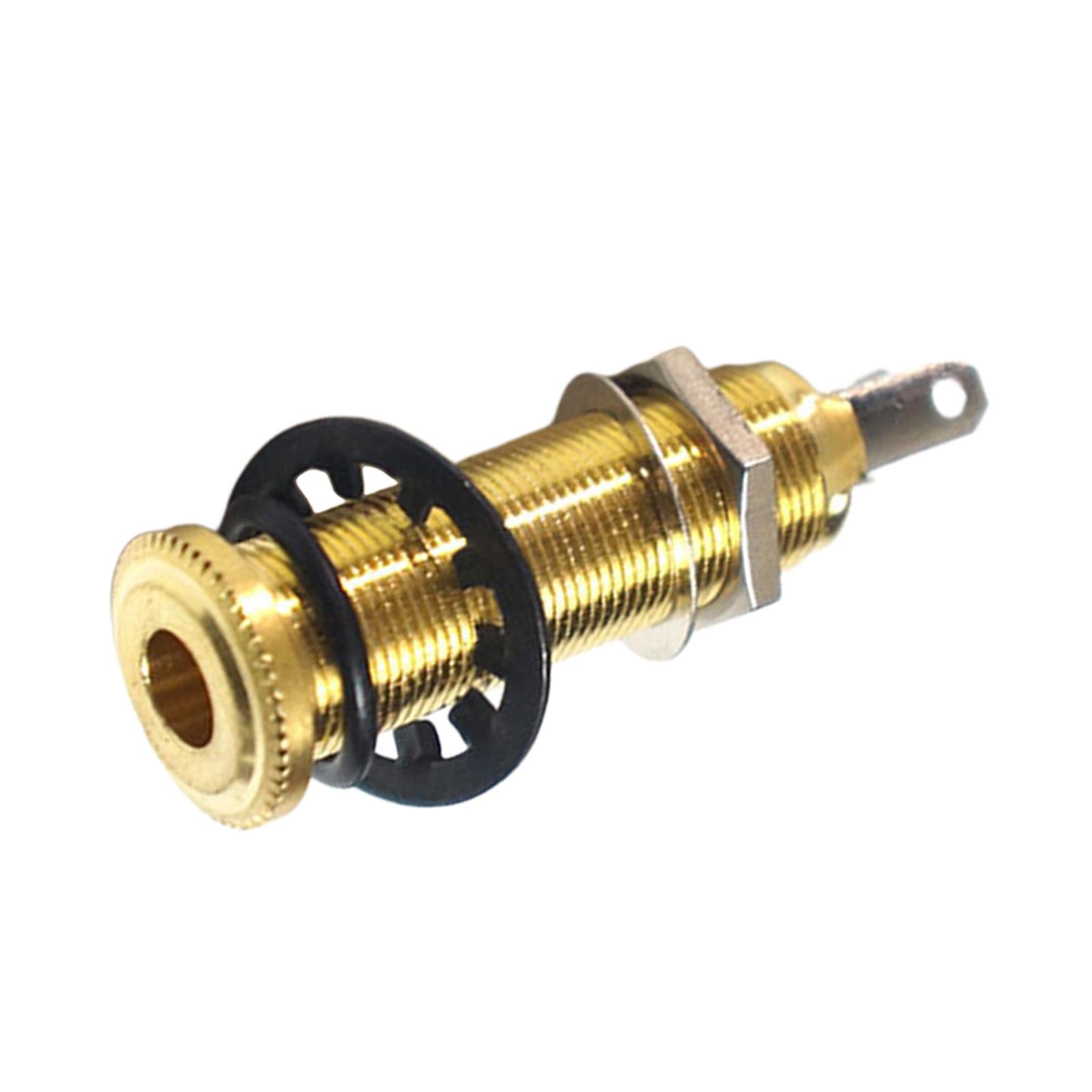 1/4 inch Guitar Pickup Endpin Jack Output Socket for Electric Guitar Golden
