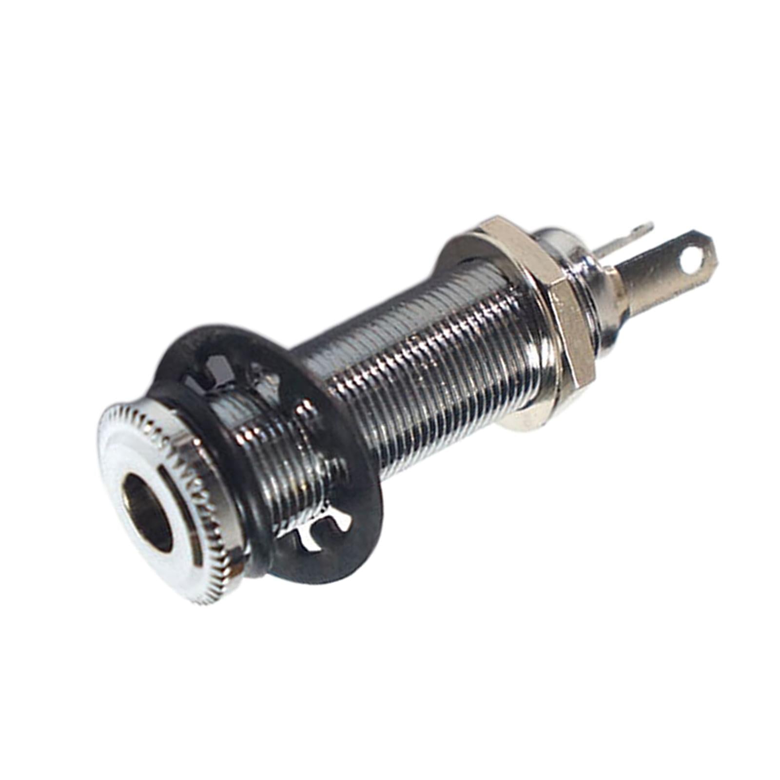 1/4 inch Guitar Pickup Endpin Jack Output Socket for Electric Guitar Silver