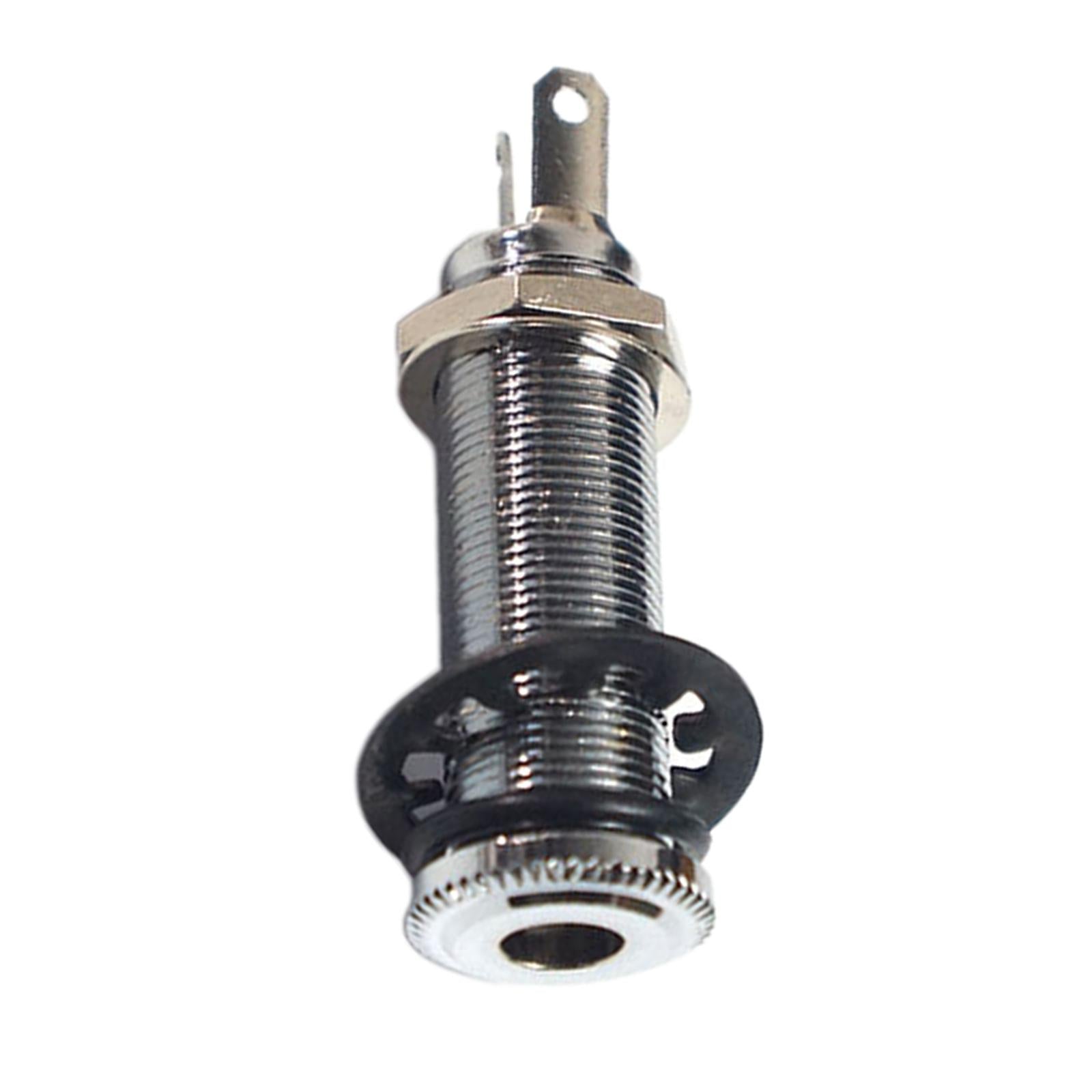1/4 inch Guitar Pickup Endpin Jack Output Socket for Electric Guitar Silver
