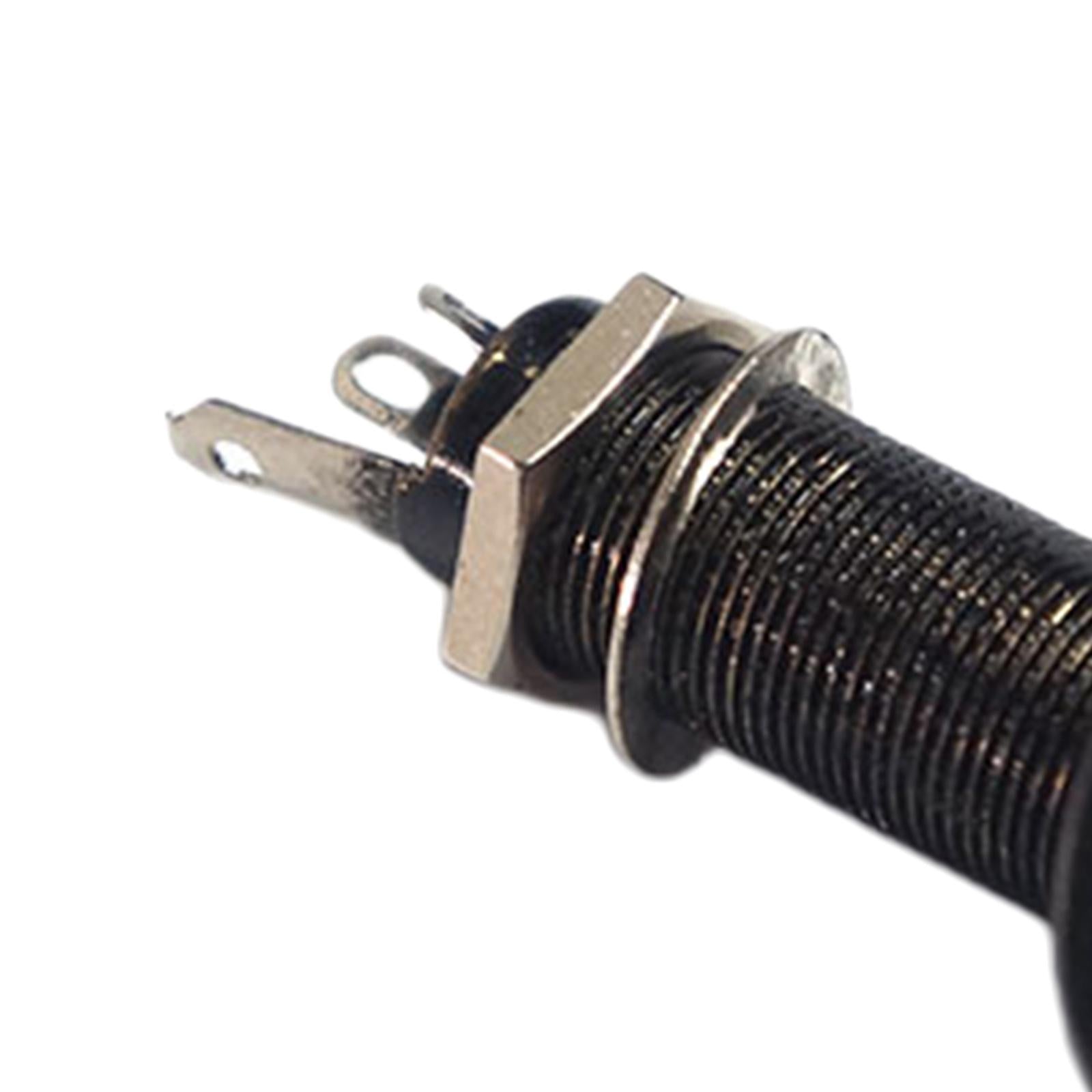 1/4 inch Guitar Pickup Endpin Jack Output Socket for Electric Guitar Black