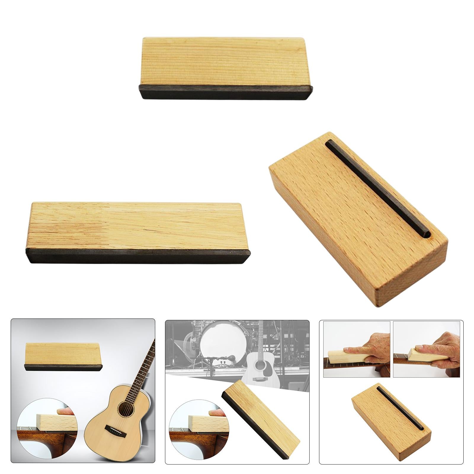 Guitar Fret Sanding Block Crowning File Multifunction for Luthier Accessory Short