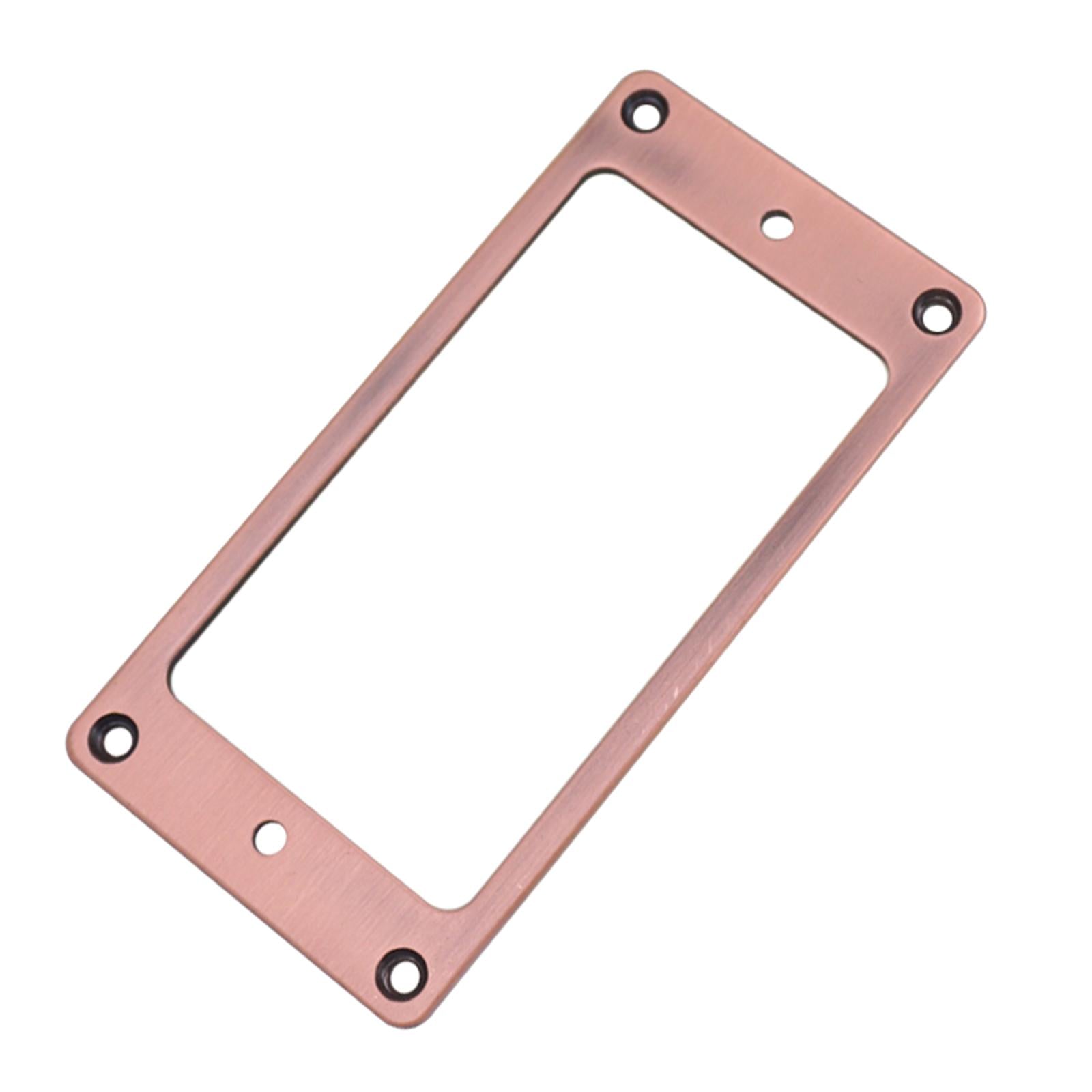2x Guitar Pickup Ring Bridge Neck Pickups Cover Frame for DIY Accessory Red Copper