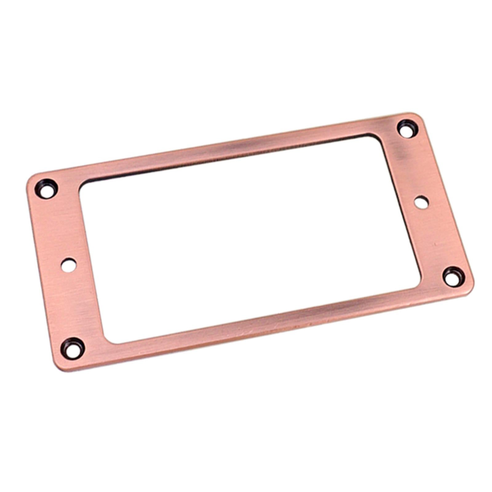 2x Guitar Pickup Ring Bridge Neck Pickups Cover Frame for DIY Accessory Red Copper