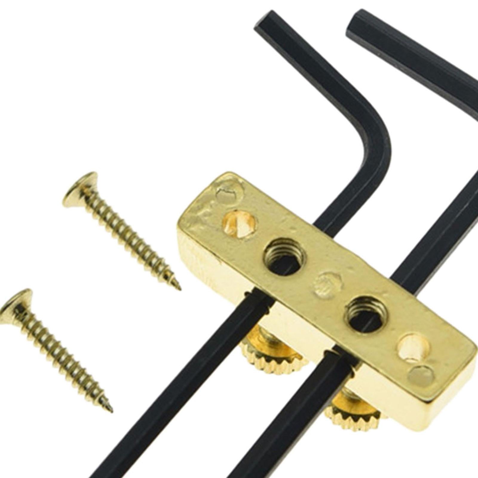 Allen Key Wrench Holder 2.5mm 3mm Wrench for Tremolo Guitar Hand Tools Gold