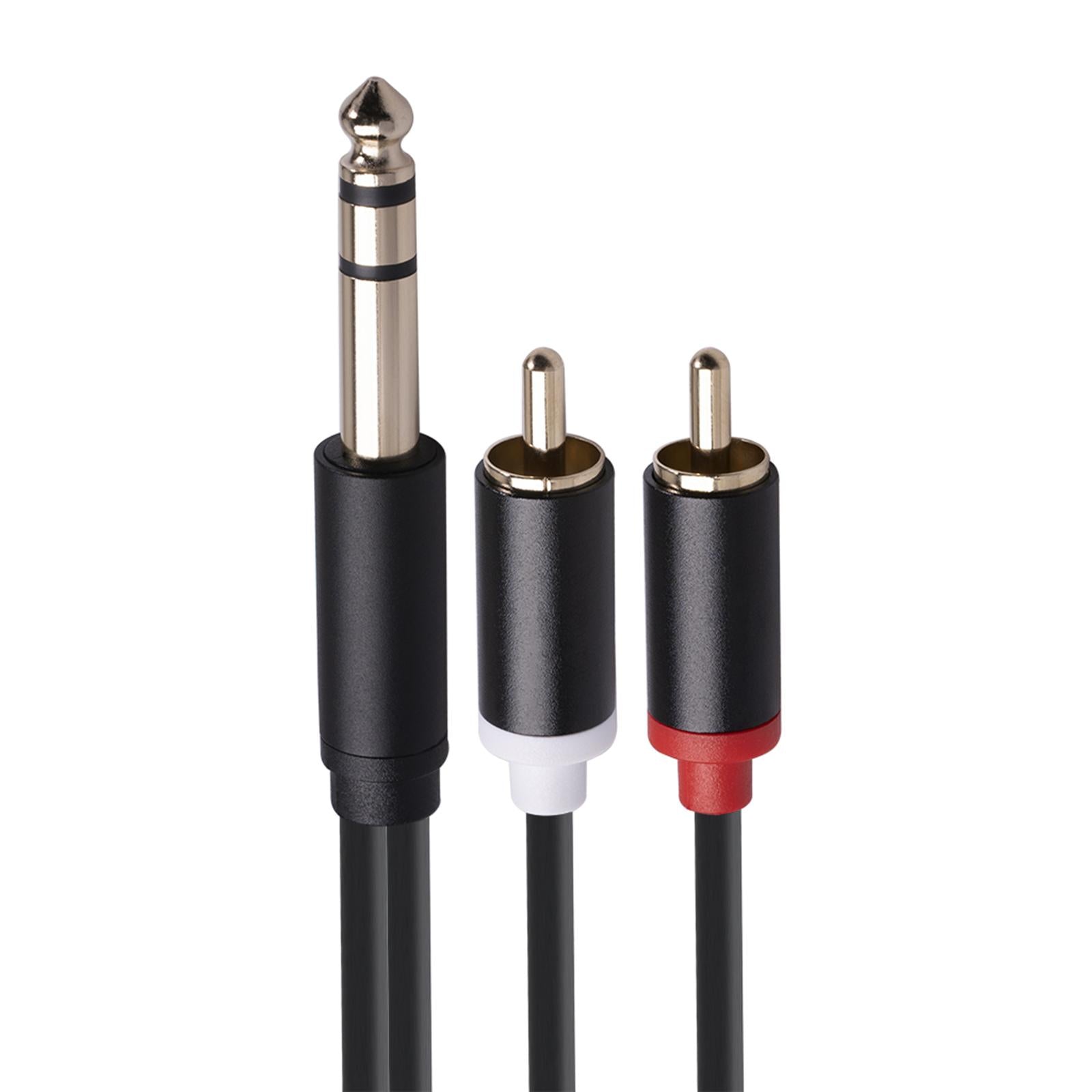 Audio Metal 3.5mm Stereo Jack to 2 RCA Phone Cable 6.35mm to 2RCA Cable 5M