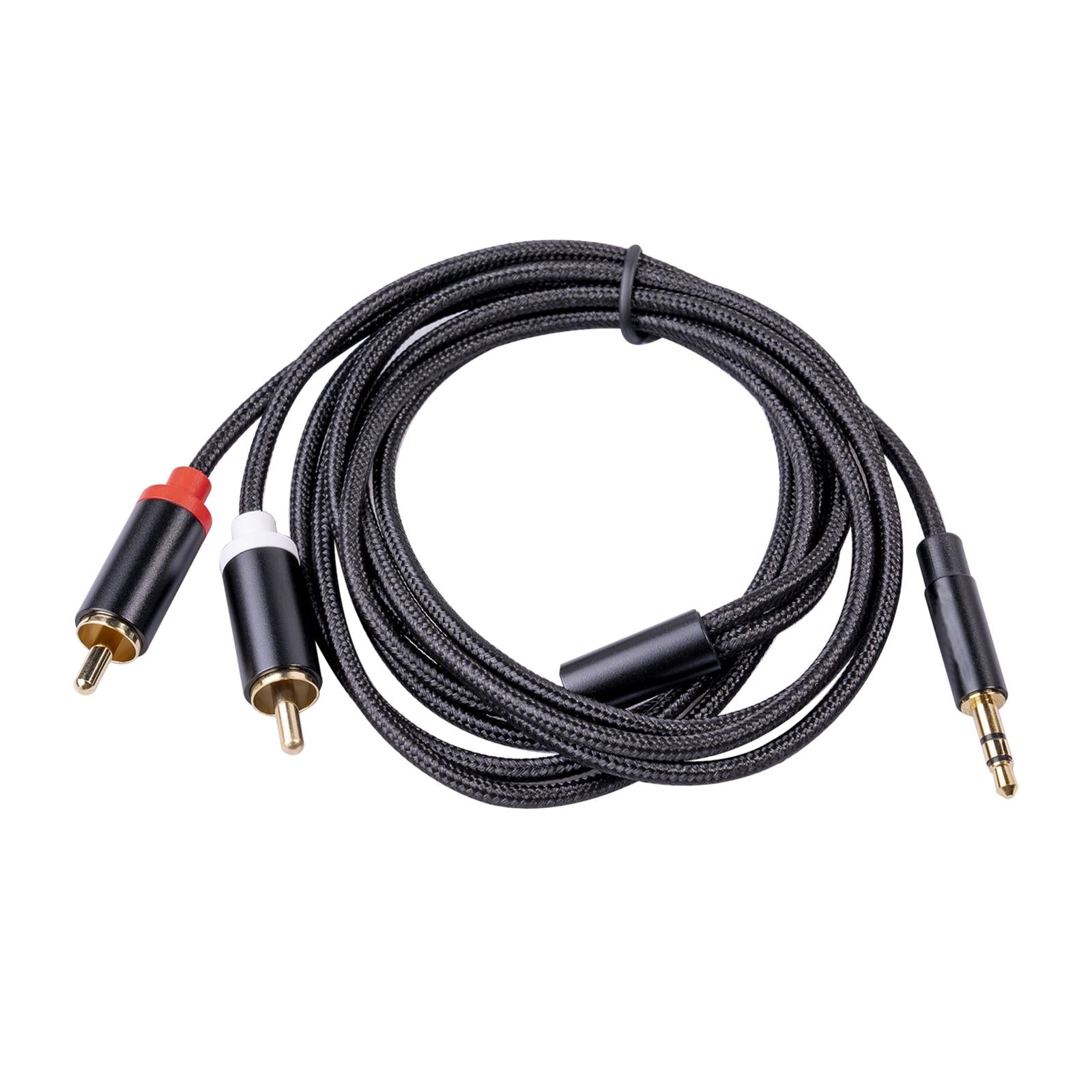 RCA to 3.5mm for Theater Amplifier Auxiliary Cable Headphone RCA to AUX 1.8M