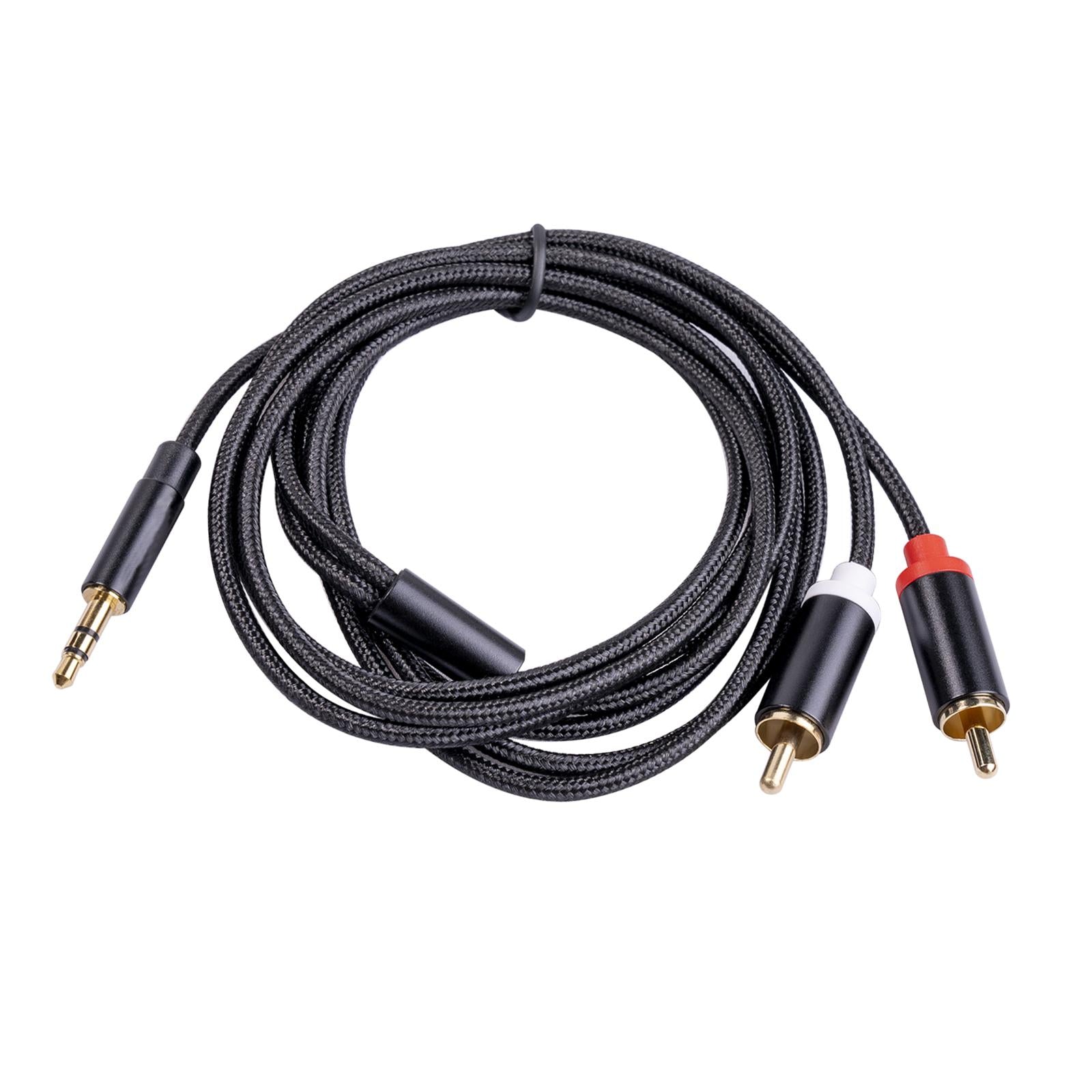 RCA to 3.5mm for Theater Amplifier Auxiliary Cable Headphone RCA to AUX 1.8M