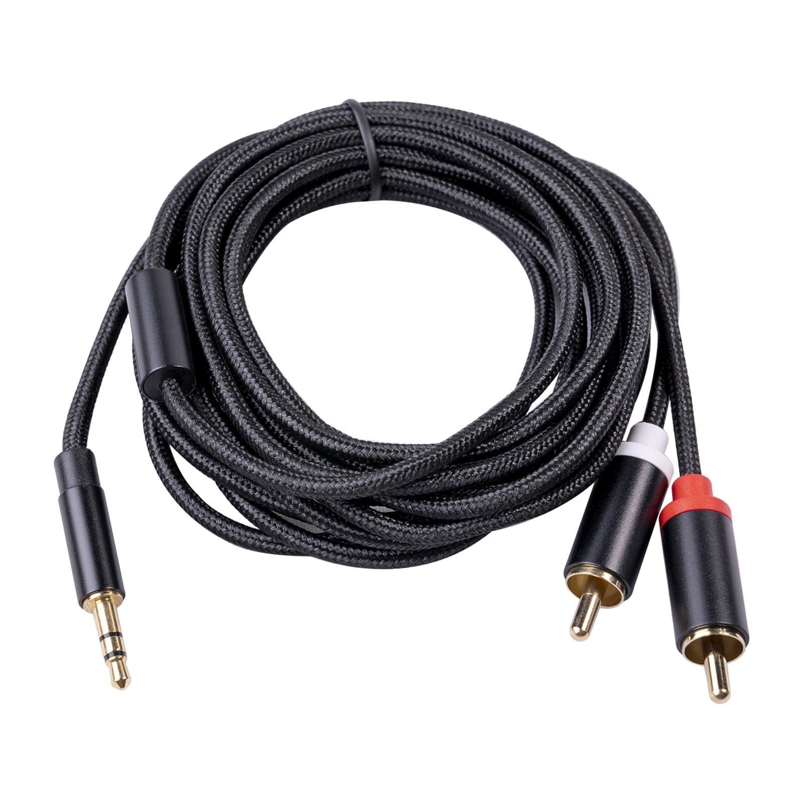 RCA to 3.5mm for Theater Amplifier Auxiliary Cable Headphone RCA to AUX 3M