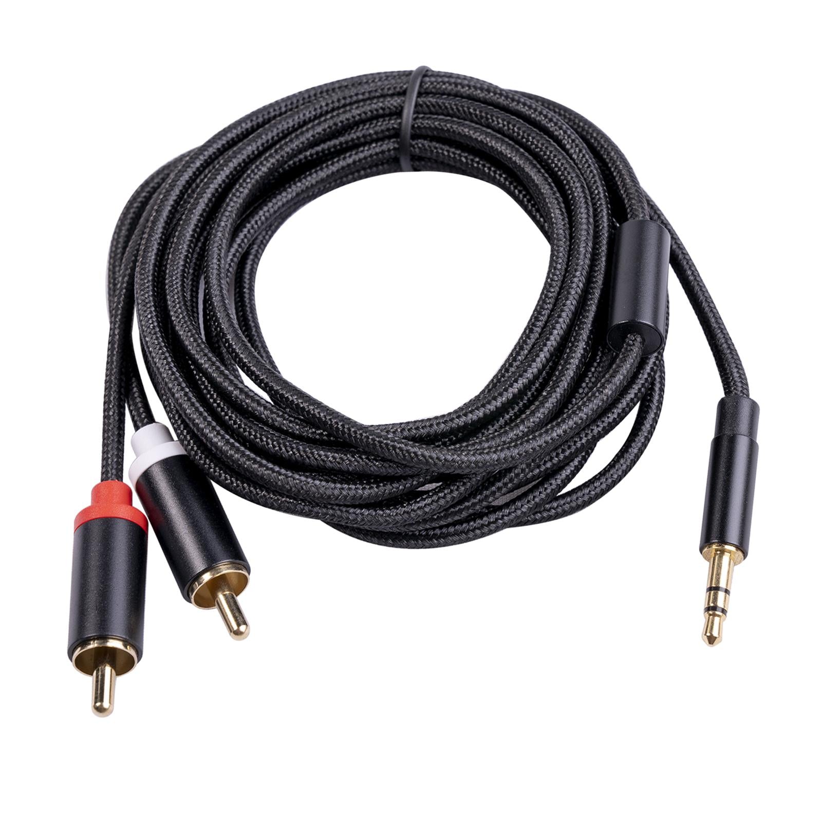 RCA to 3.5mm for Theater Amplifier Auxiliary Cable Headphone RCA to AUX 3M