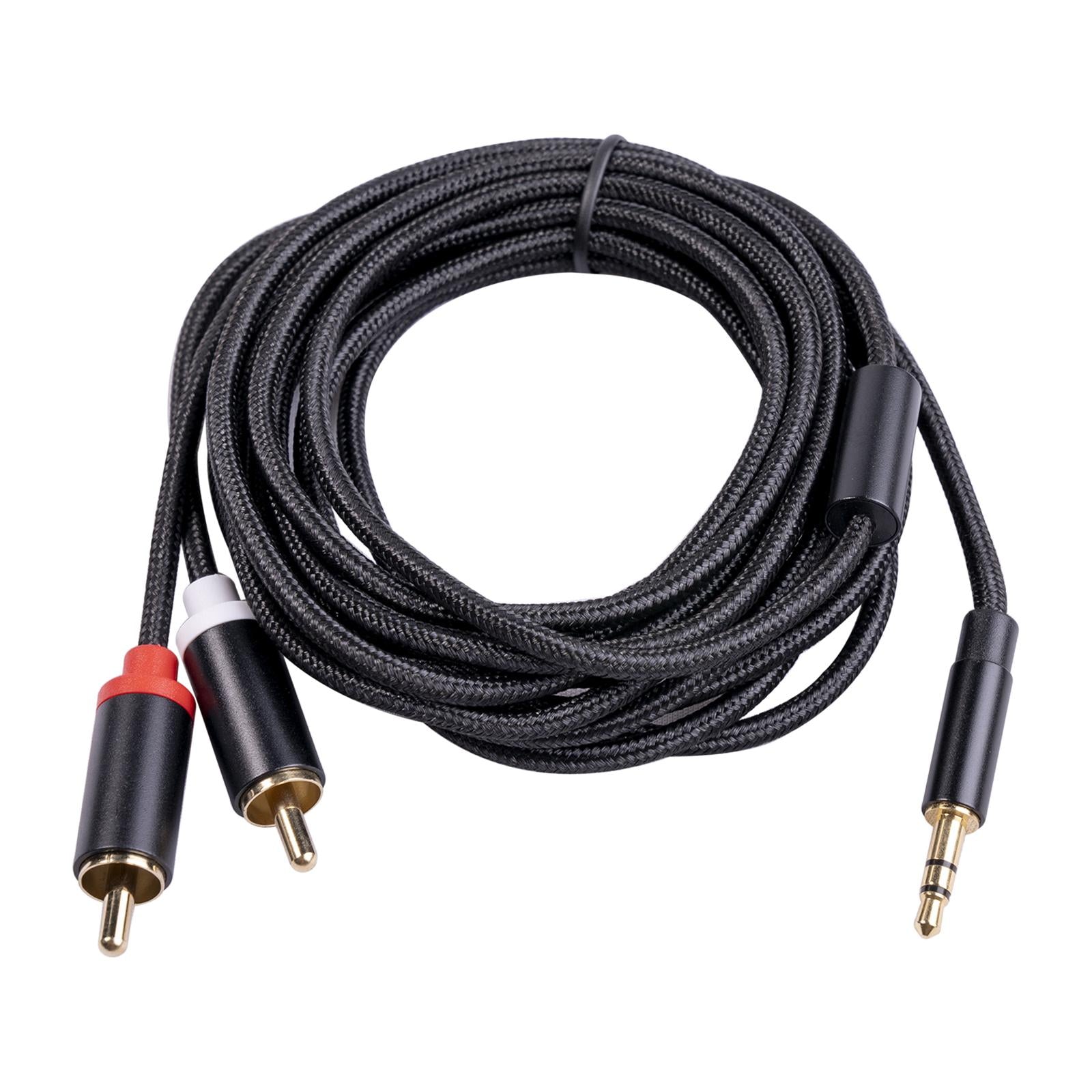 RCA to 3.5mm for Theater Amplifier Auxiliary Cable Headphone RCA to AUX 3M