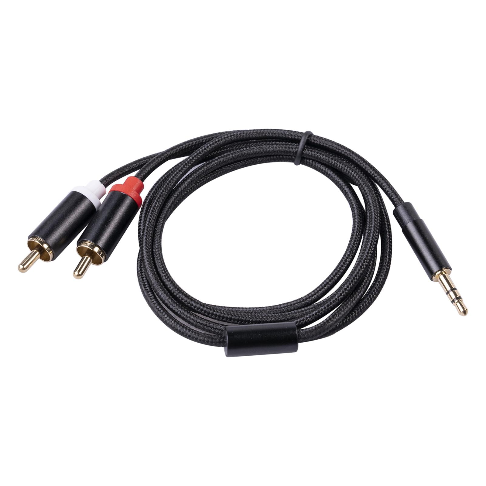 RCA to 3.5mm for Theater Amplifier Auxiliary Cable Headphone RCA to AUX 1M