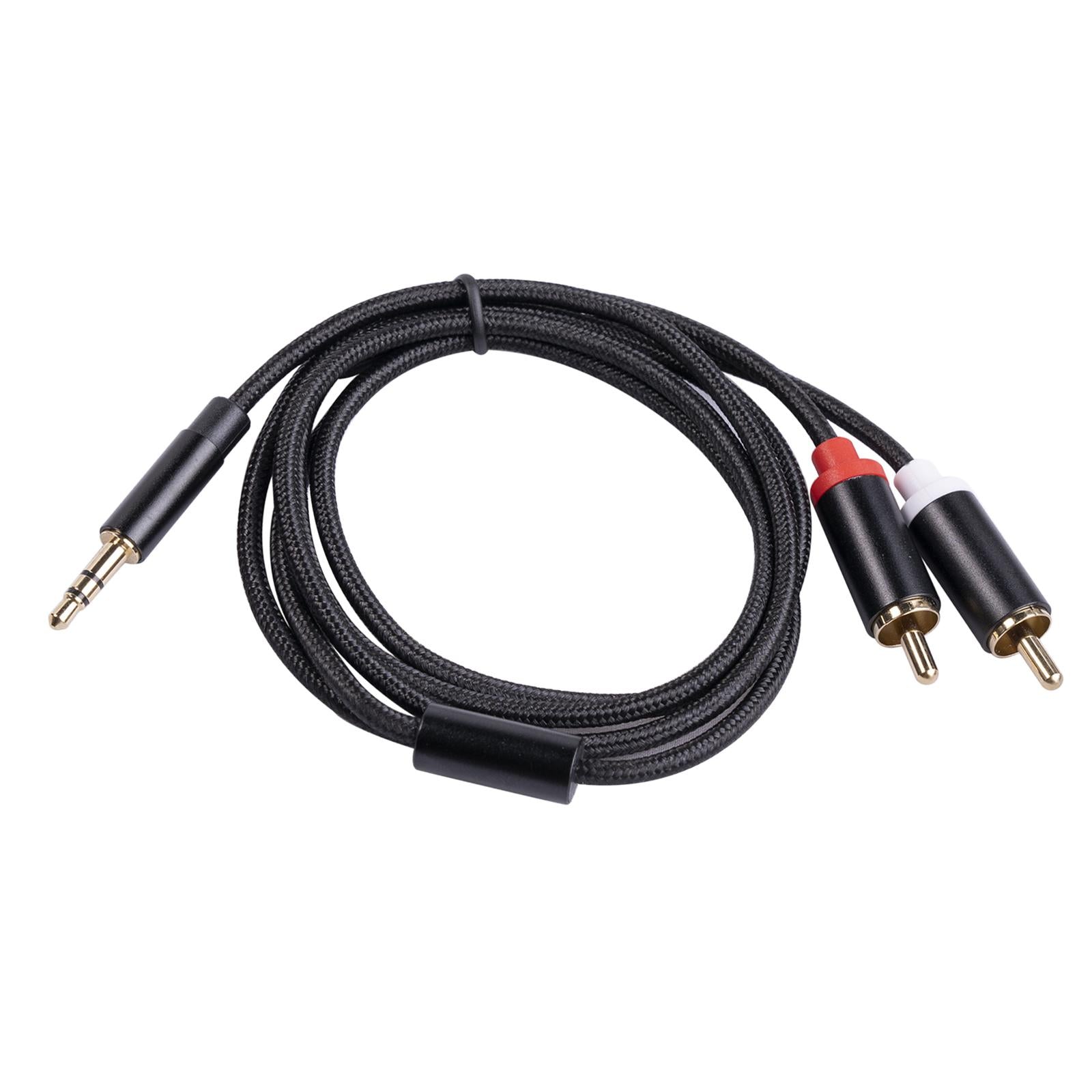 RCA to 3.5mm for Theater Amplifier Auxiliary Cable Headphone RCA to AUX 1M