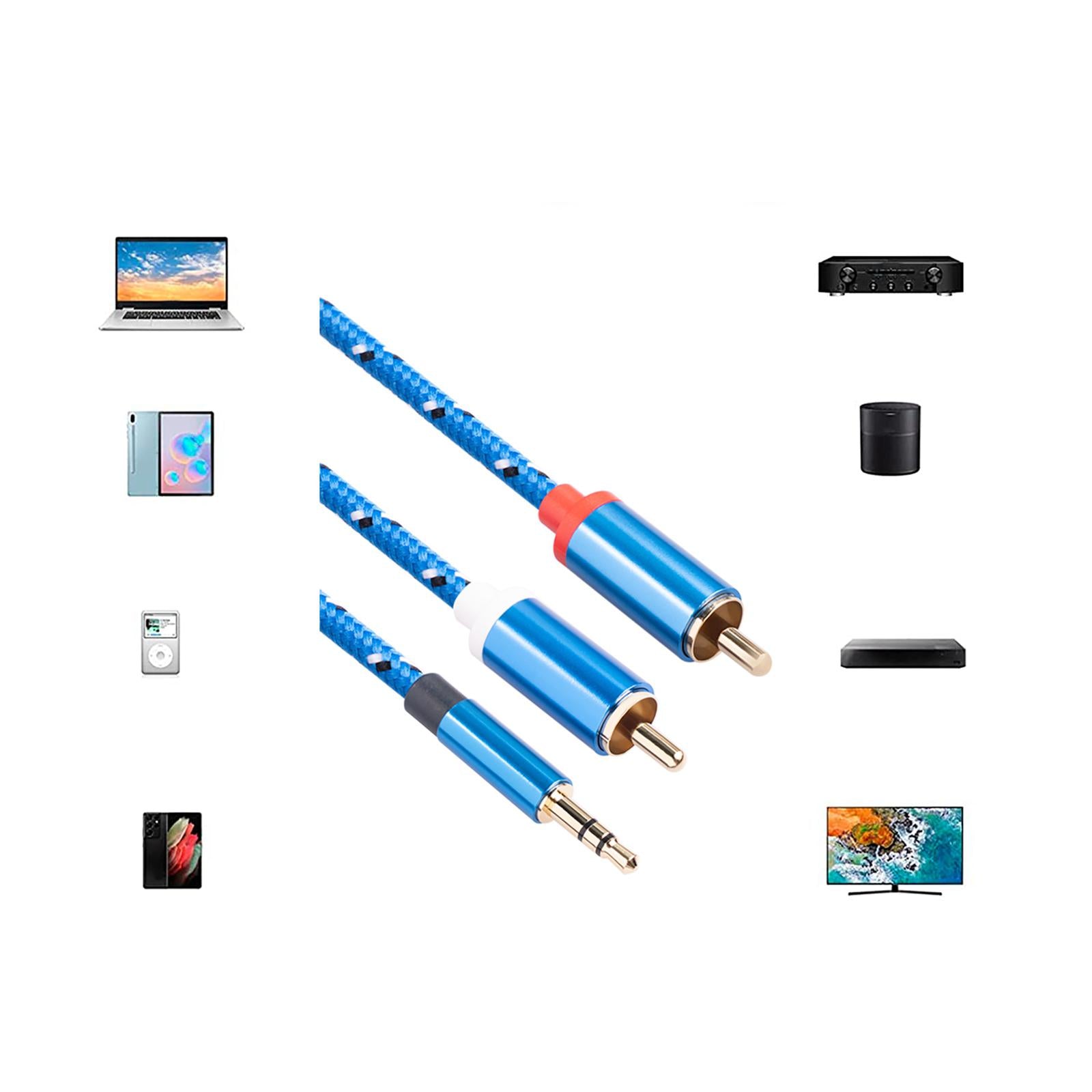 AUX Cable 3.5mm Male Extender for Mainstream Smartphone Home Theater 1m