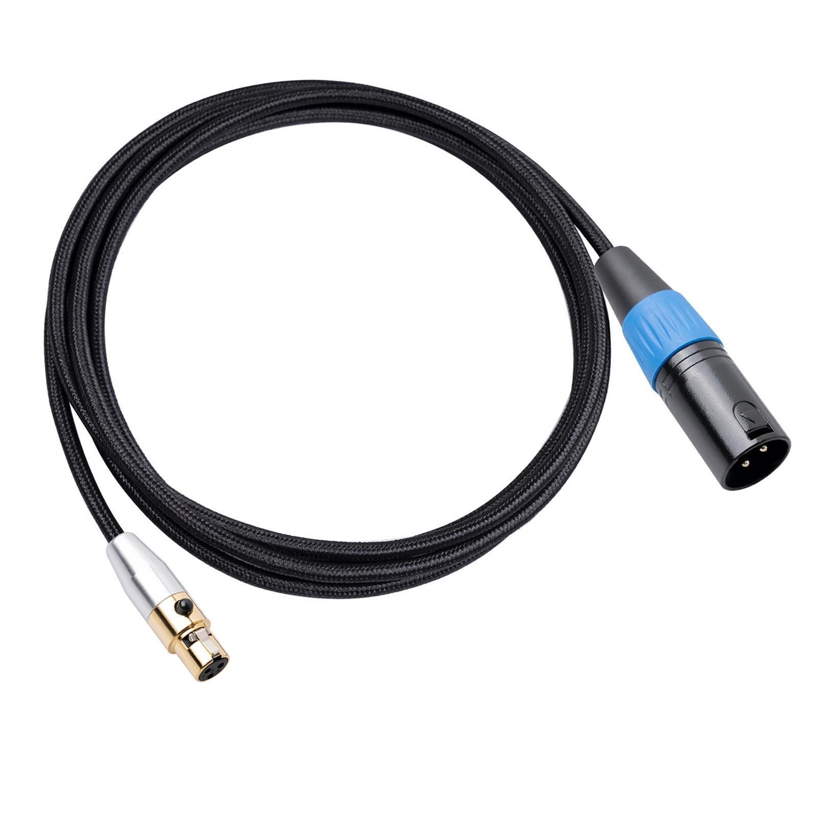 4.5mm MINI XLR Female to XLR Male Stereo Audio Adapter Cable Mini Jack 3M