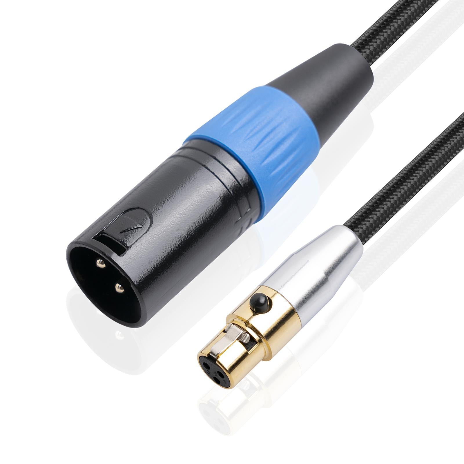 4.5mm MINI XLR Female to XLR Male Stereo Audio Adapter Cable Mini Jack 5M